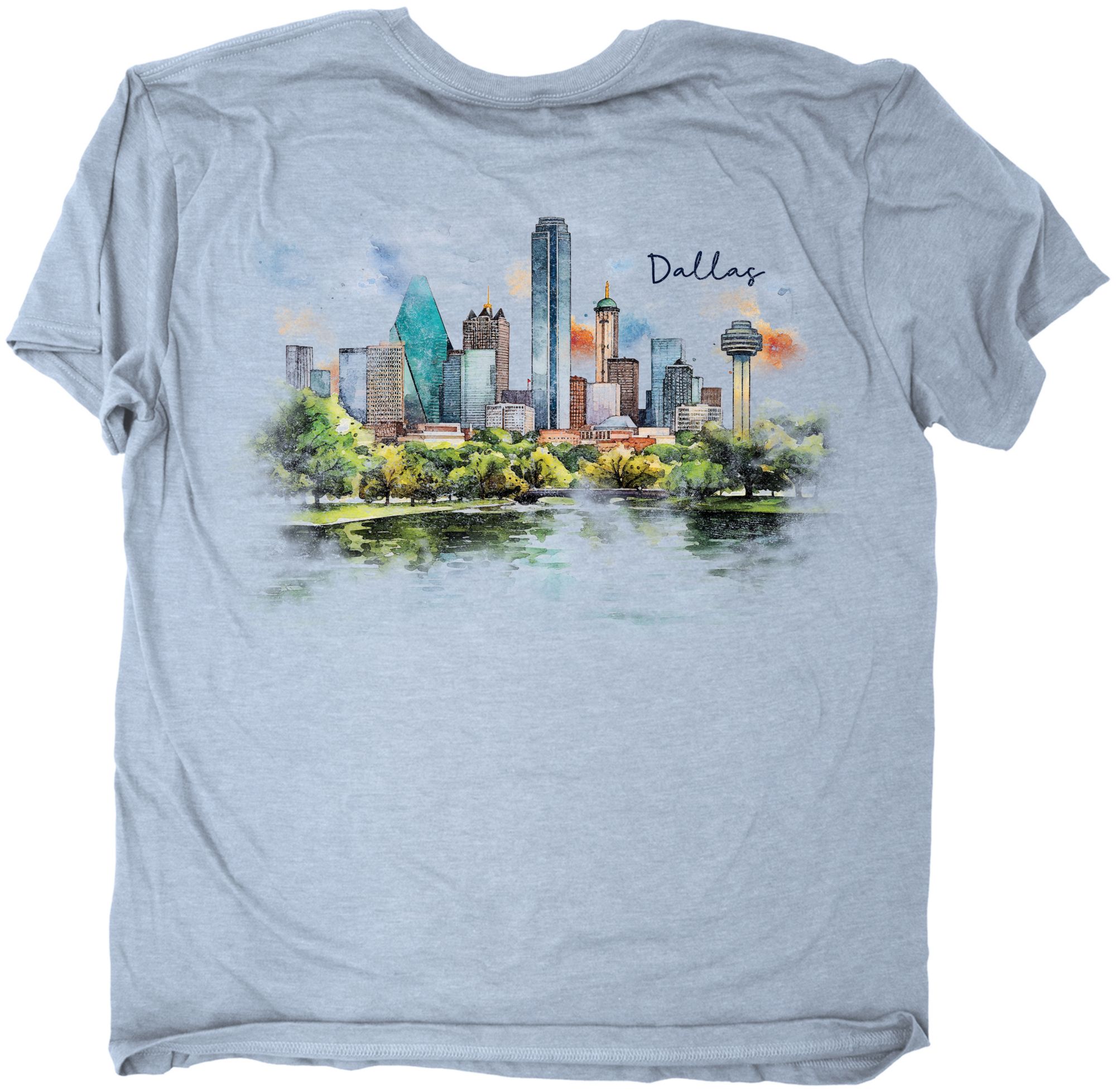 The Duck Company Adult Dallas Light Blue Skyline T-Shirt product image