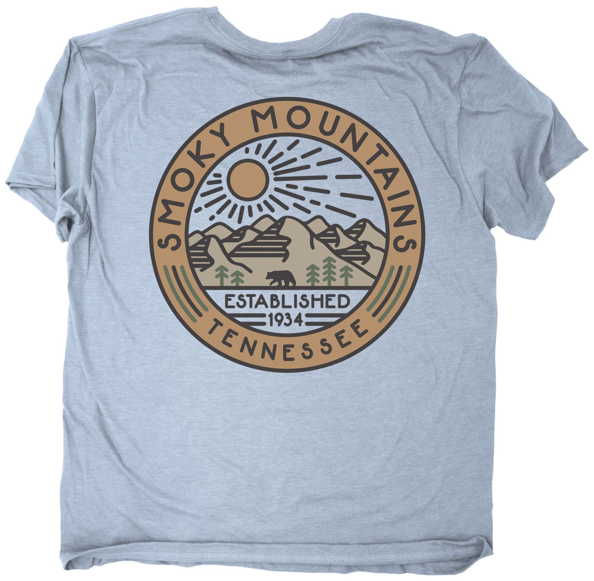 The Duck Company Adult Appalachian Trail Blue Mountain Rolling T-Shirt product image