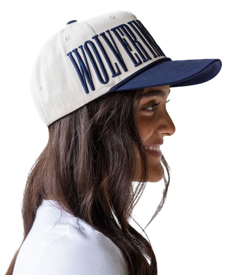 Gameday Social Women's Michigan Wolverines Ivory Saturday Stretch Adjustable Hat product image