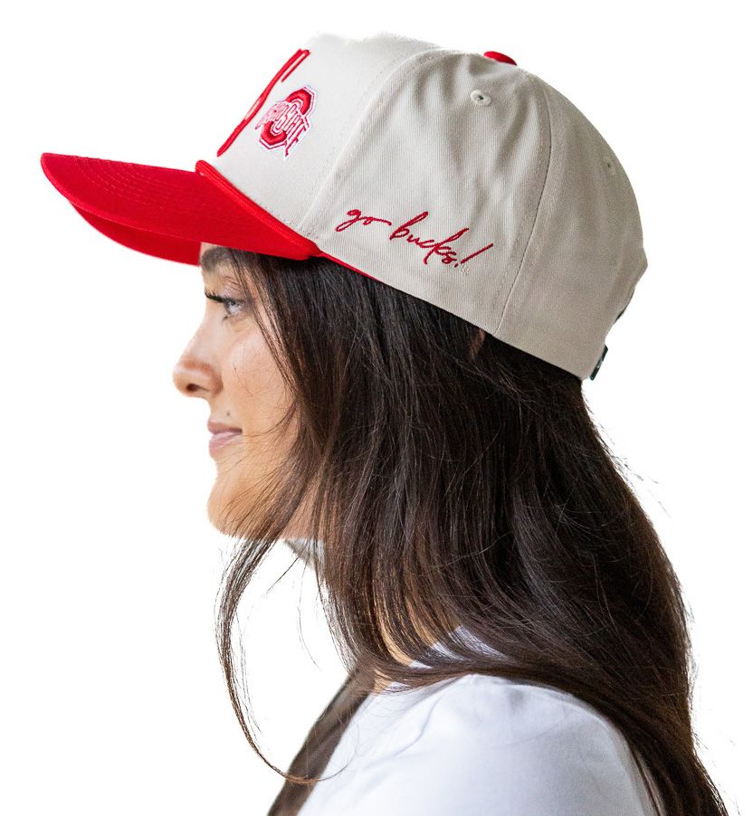 Gameday Social Women's Ohio State Buckeyes Ivory Saturday Stretch Adjustable Hat product image