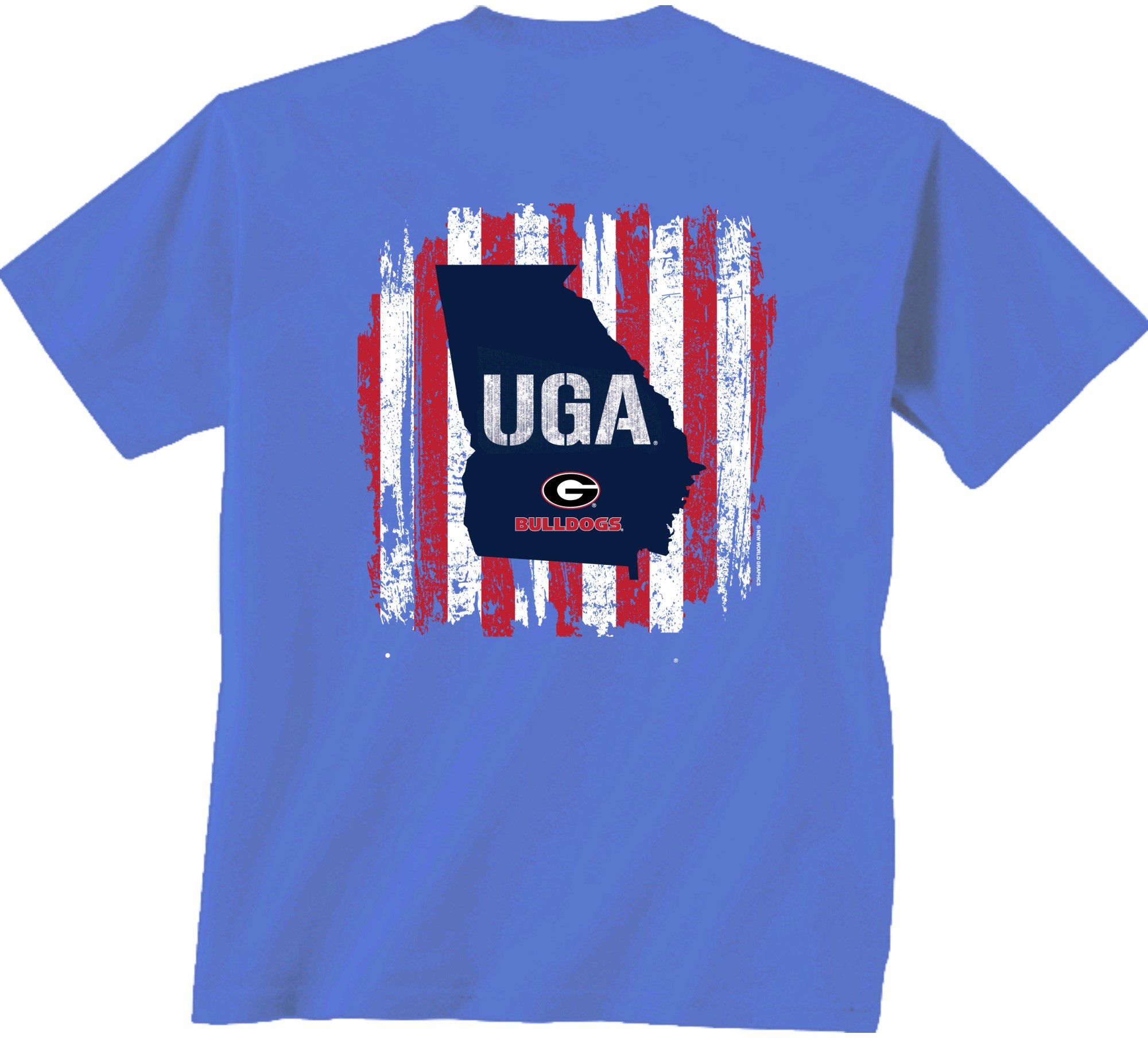New World Graphics Men's Georgia Bulldogs Blue Americana T-Shirt product image