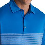 FootJoy Men's Engineered Heather Pinstripe Lisle Self Collar Golf Polo product image