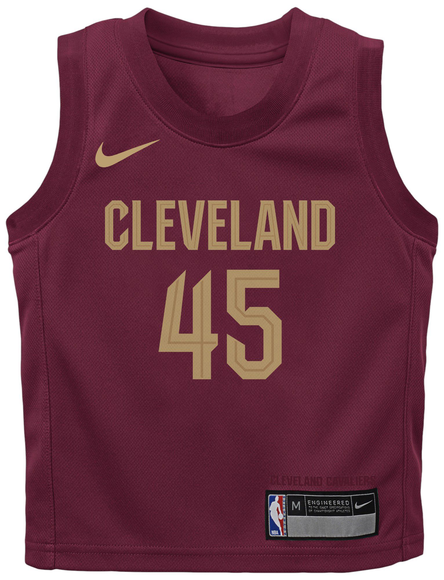 Nike Little Kids' Cleveland Cavaliers Donovan Mitchell #45 Red Swingman Icon Jersey product image