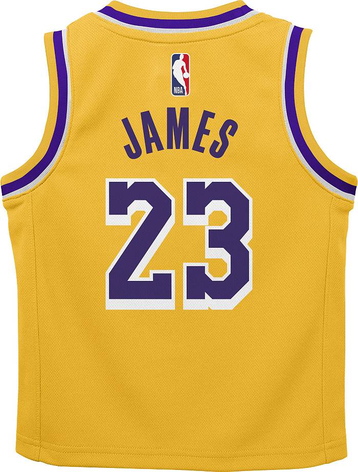 Boys Lebron James Los Angeles Lakers Replica Basketball Jersey on Sale
