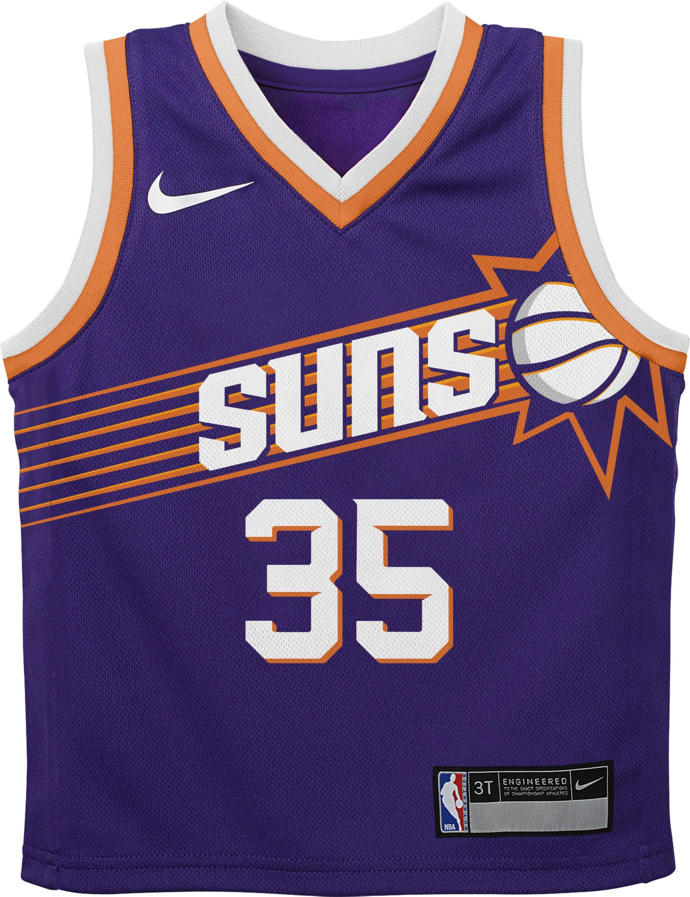 Nike Little Kids Phoenix Suns Kevin Durant 35 Purple Swingman Jersey Dick s Sporting Goods