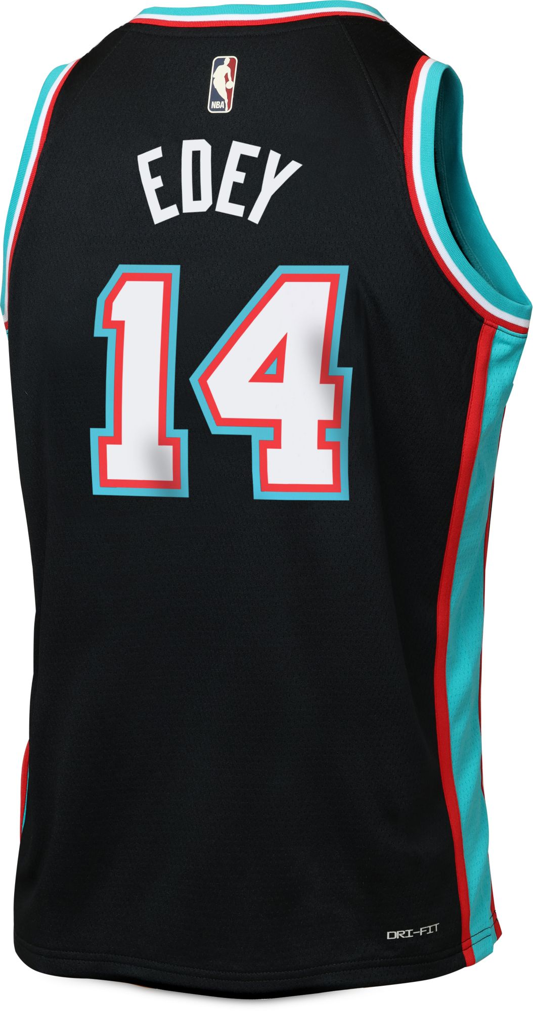 Nike Youth Memphis Grizzlies Zach Edey #14 Black Hardwood Classics T-Shirt product image