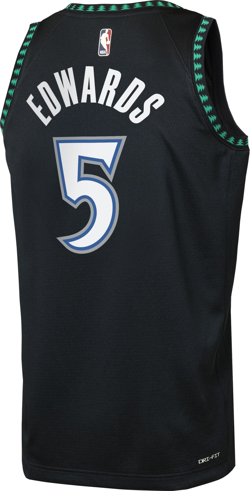 Nike Youth Minnesota Timberwolves Anthony Edwards #5 Black Swingman Hardwood Classics Jersey product image