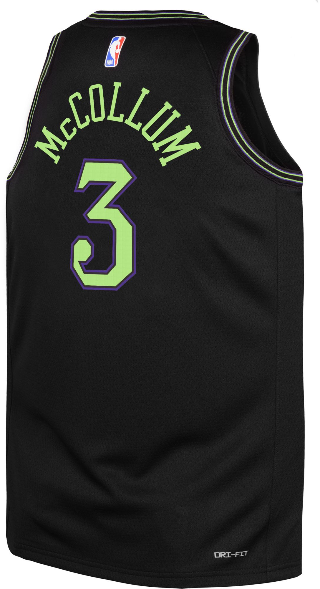 Nike Youth 2023-24 City Edition New Orleans Pelicans CJ McCollum #3 Black Swingman Jersey