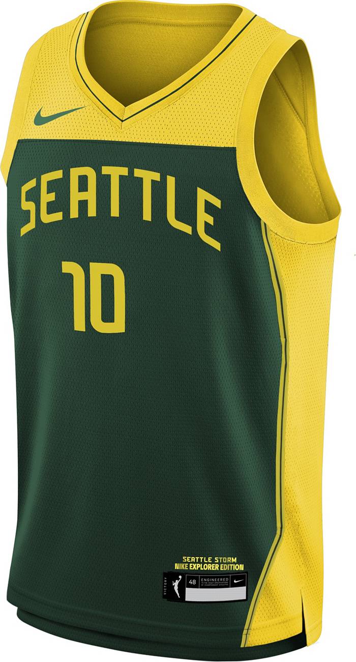 Youth Seattle Storm Sue Bird Nike Green 2021 Explorer Edition Victory  Player Jersey