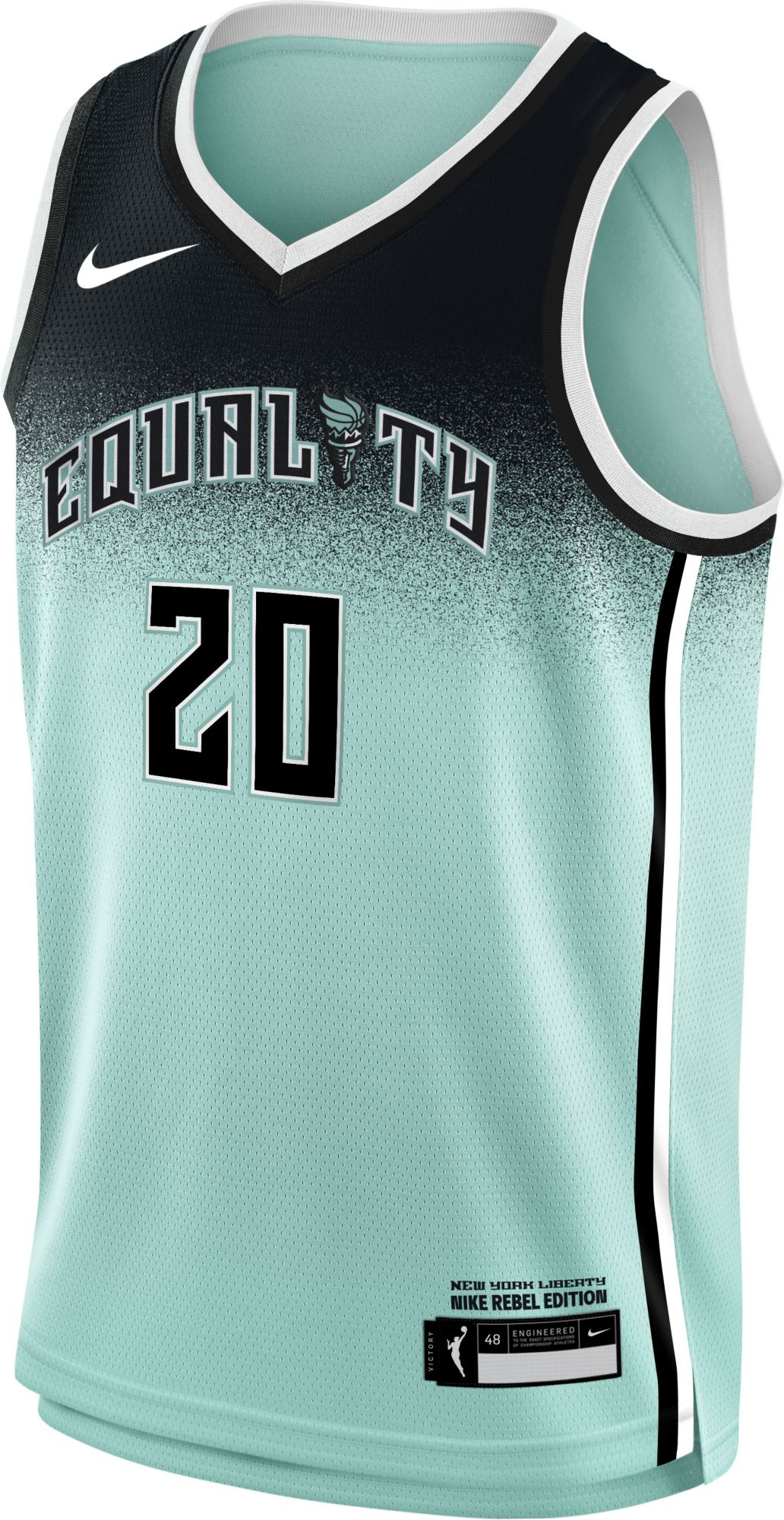 Nike Youth New York Liberty Green Sabrina Ionescu #20 Rebel Jersey