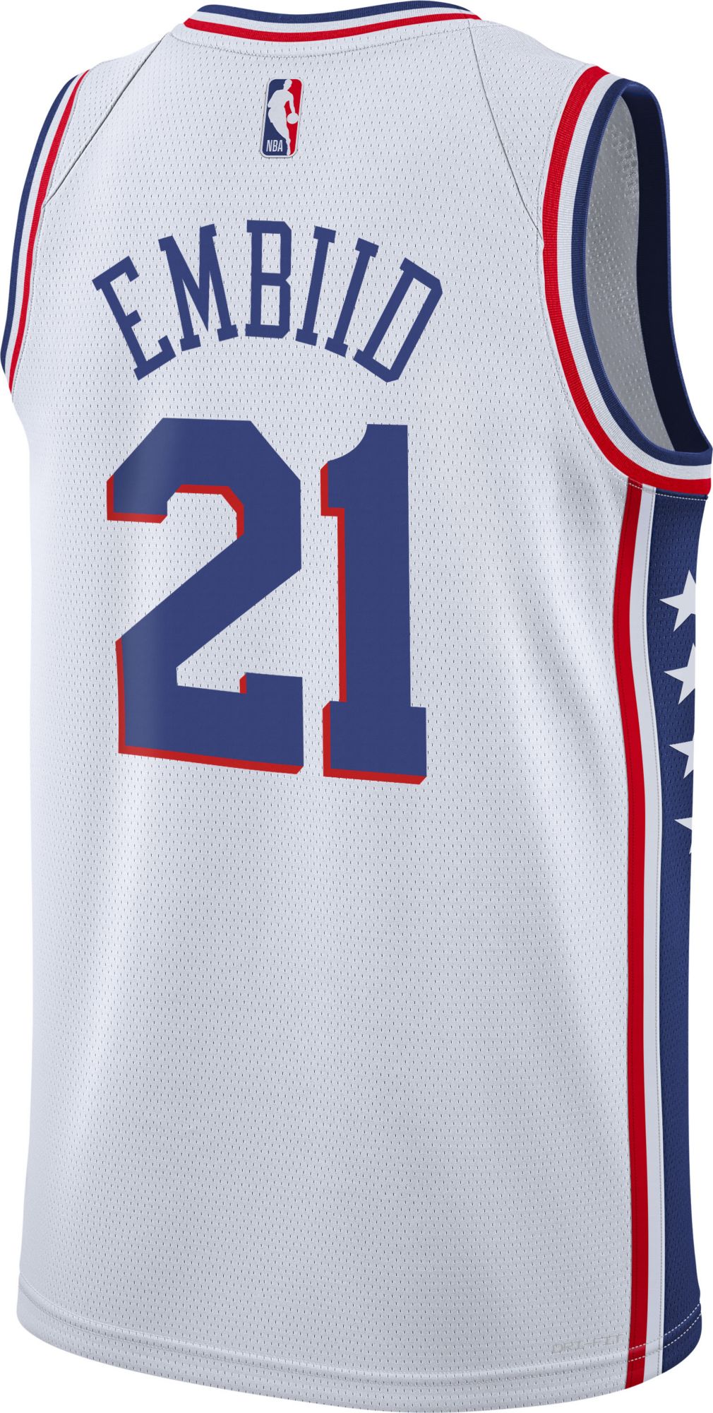 Nike Youth Philadelphia 76ers Joel Embiid #21 White Swingman Association Jersey product image