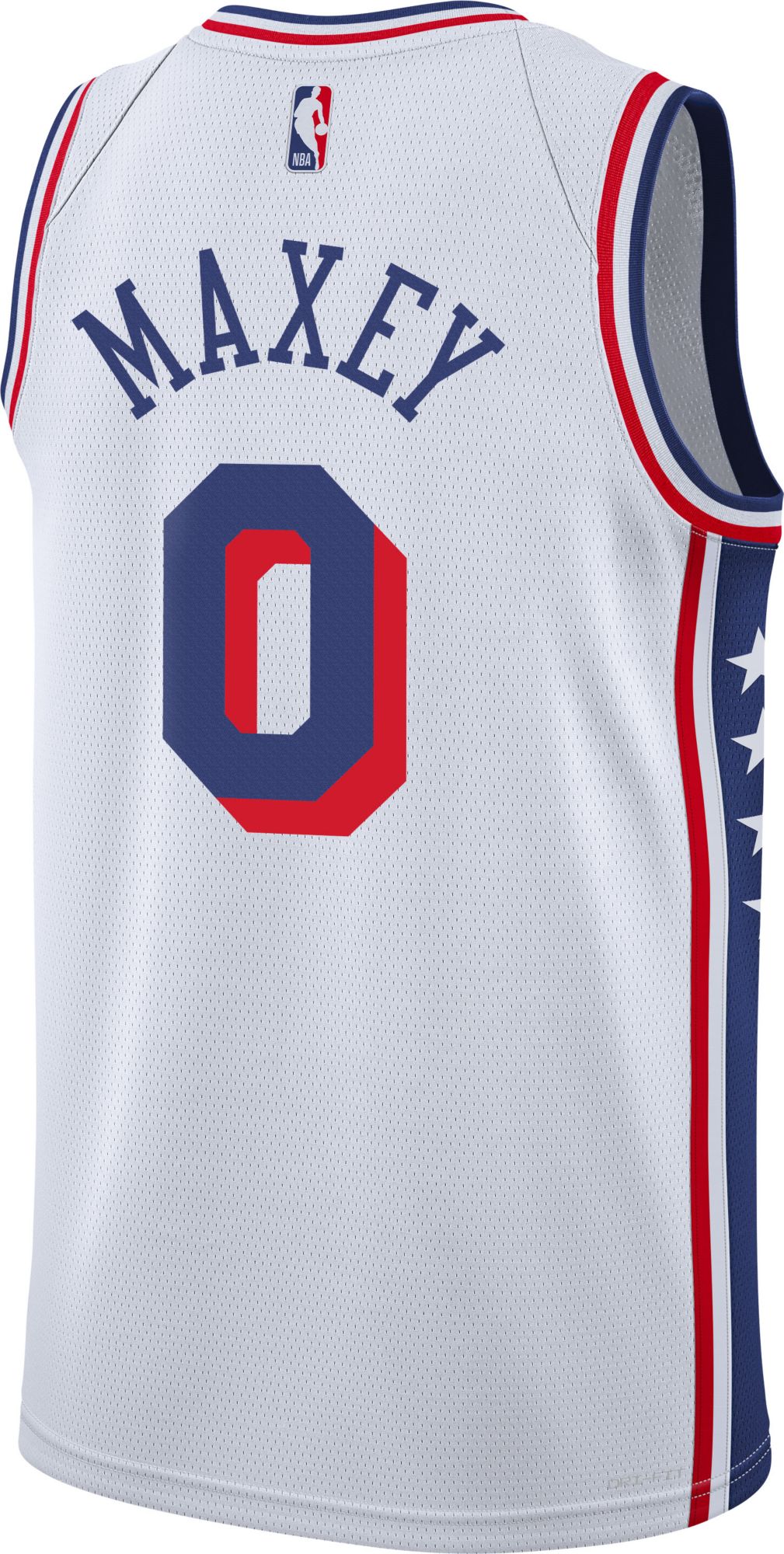 Nike Youth Philadelphia 76ers Tyrese Maxey #0 White Swingman Association Jersey product image