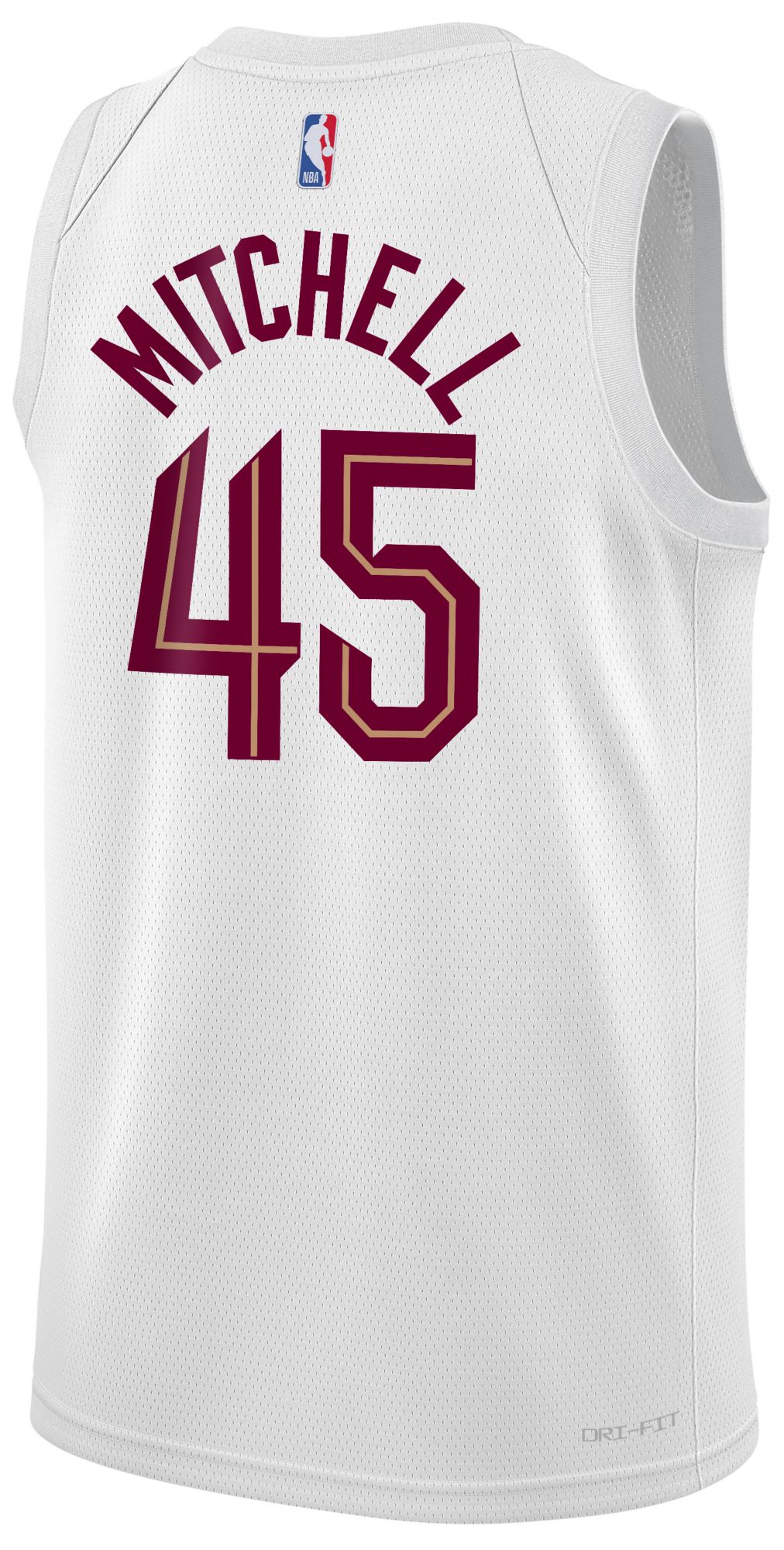 Nike Youth Cleveland Cavaliers Donovan Mitchell #45 White Swingman Association Jersey product image