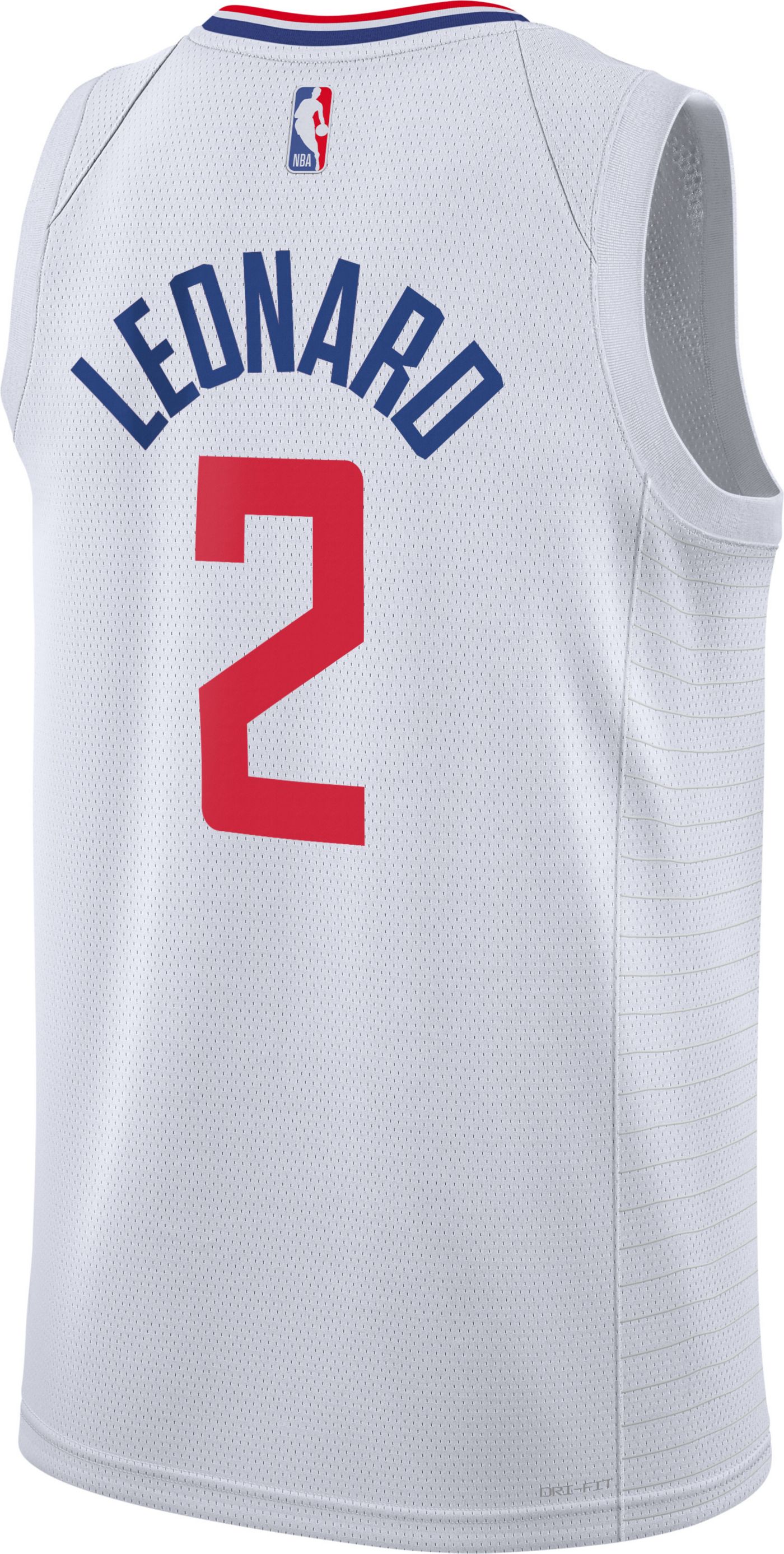 Nike Youth Los Angeles Clippers Kawhi Leonard 2 White Swingman Jersey Dick s Sporting Goods