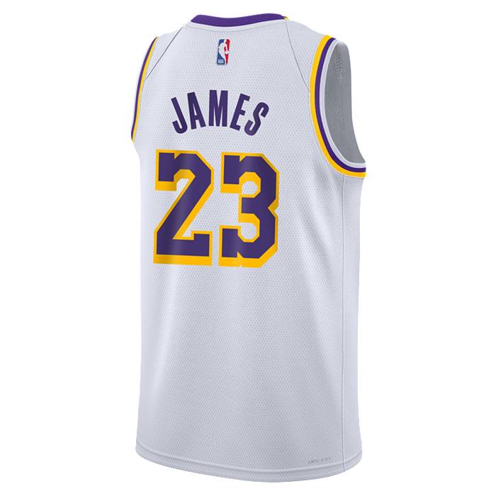 Los Angeles LeBron James 23 Lakers White NBA Jersey –