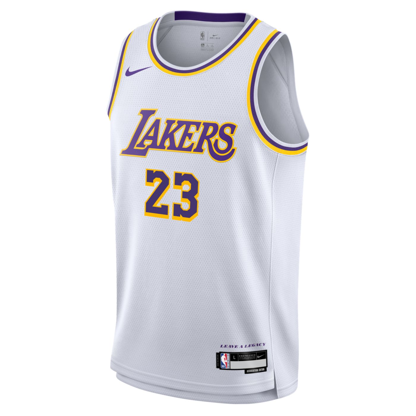 Nike Youth Los Angeles Lakers LeBron James 23 White Swingman Jersey Dick s Sporting Goods