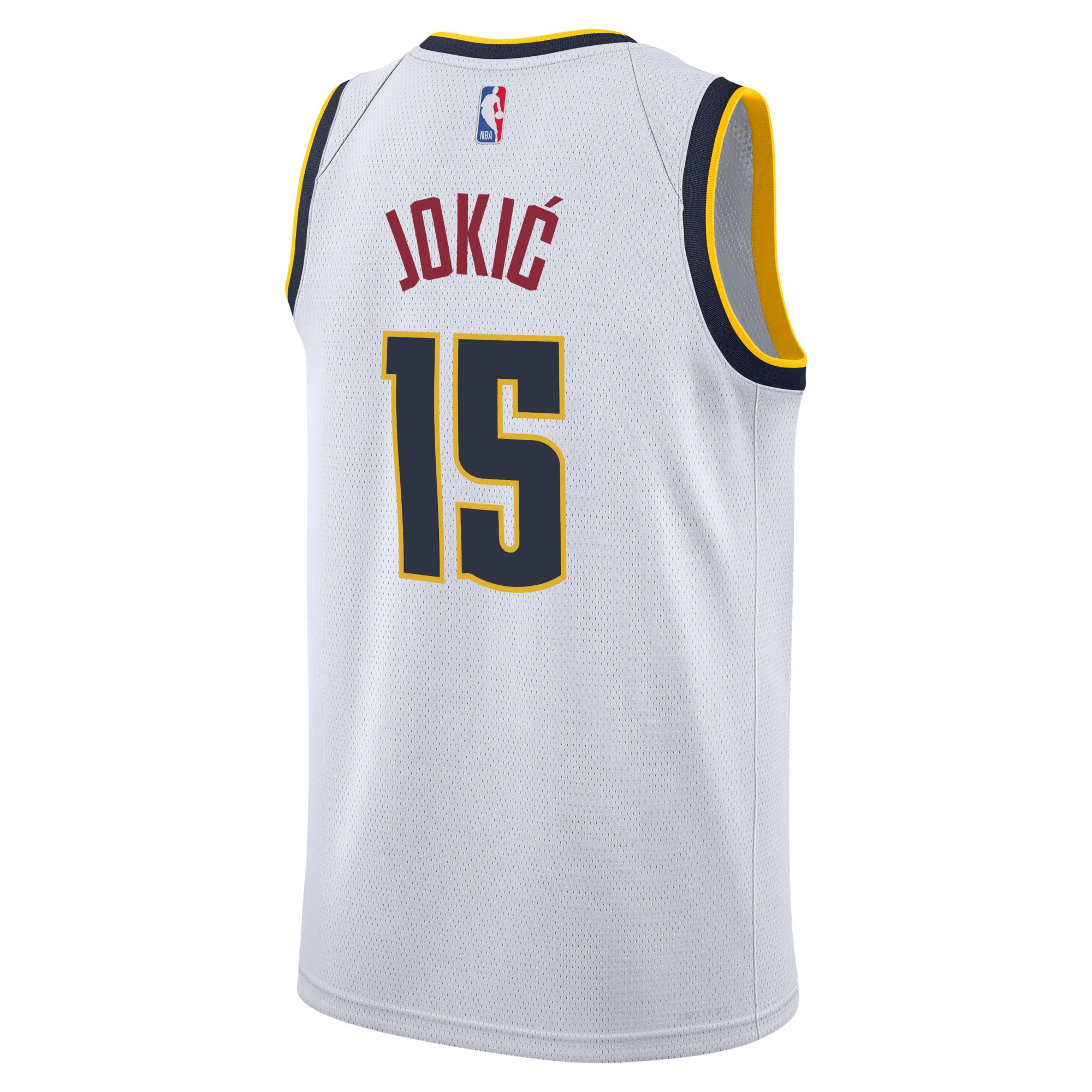 Nike Youth Denver Nuggets Nikola Jokic #15 White Swingman Association Jersey product image