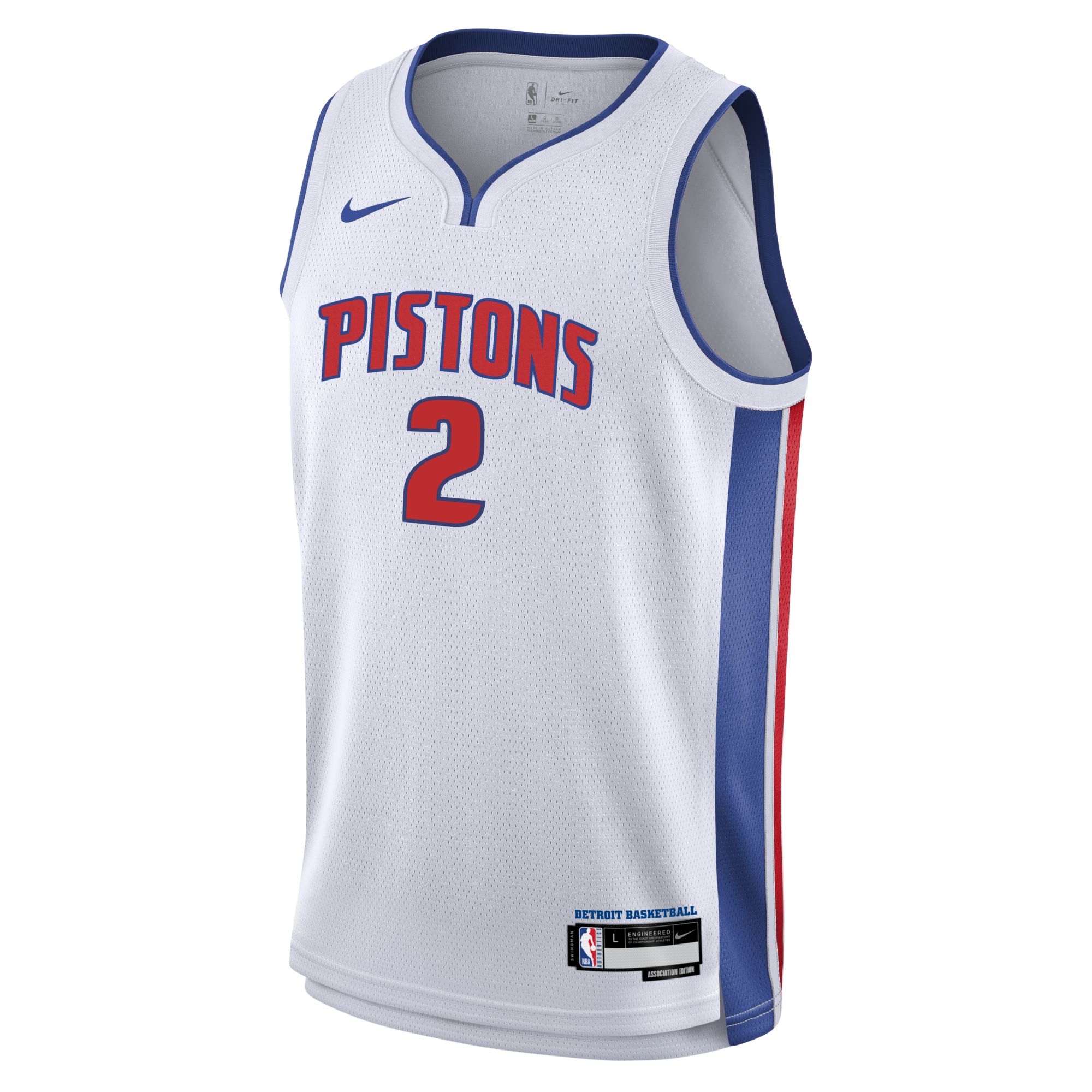 Nike Youth Detroit Pistons Cade Cunningham #2 White Swingman Association Jersey product image