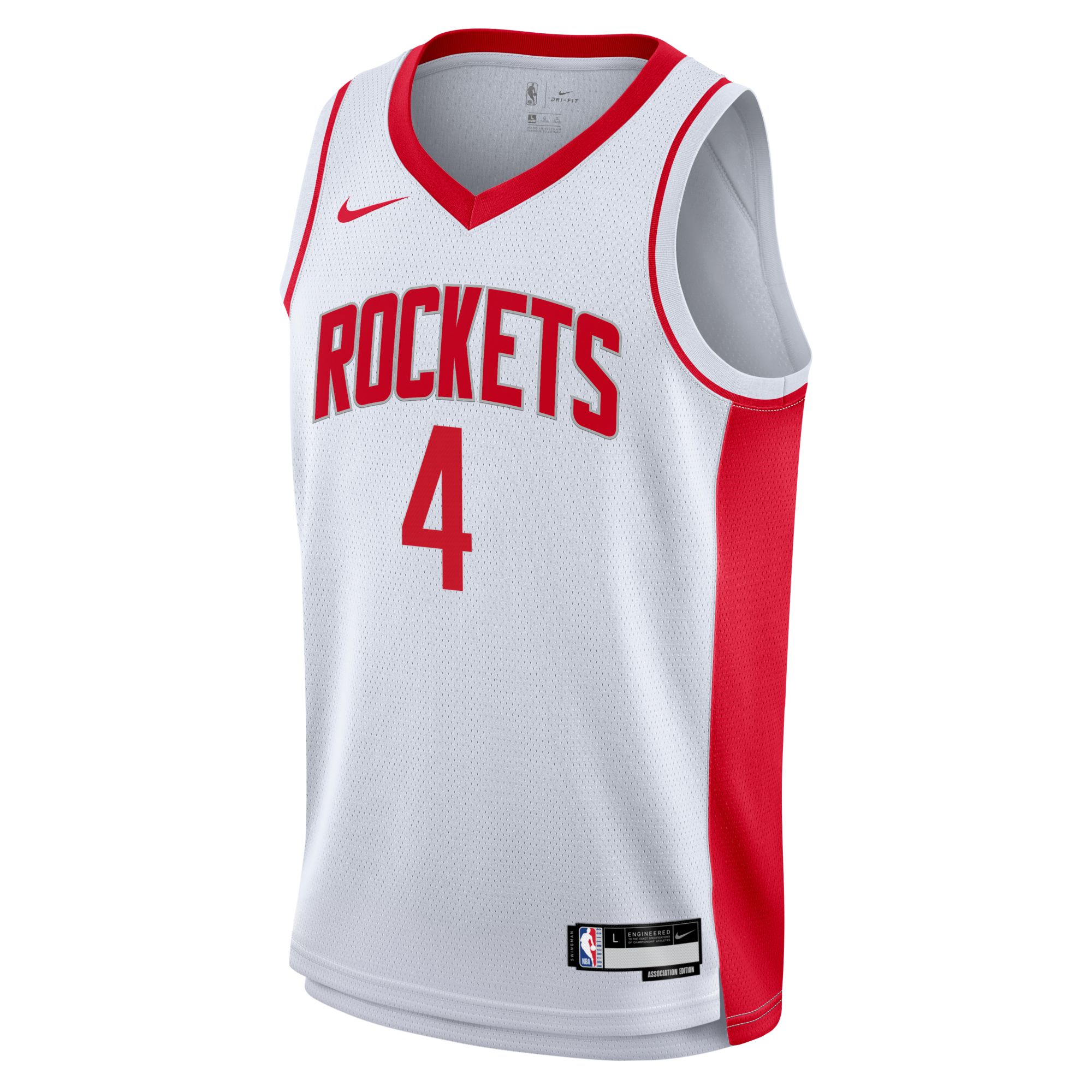 Nike Youth Houston Rockets Jalen Green #4 White Swingman Association Jersey product image