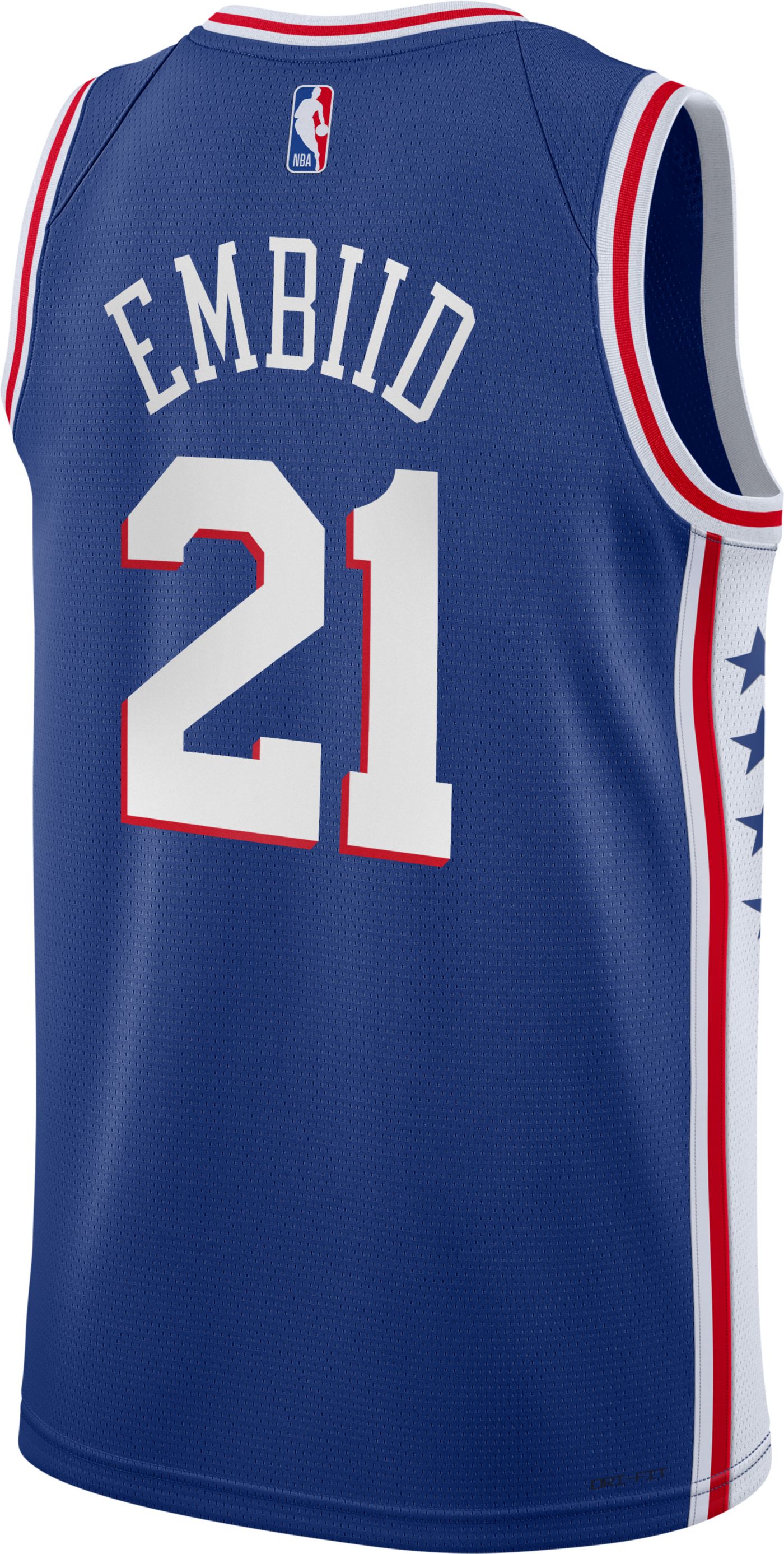 100% Authentic Philadelphia 76ers Nike Joel Embiid Kobe #24 Swingman Jersey cheapest