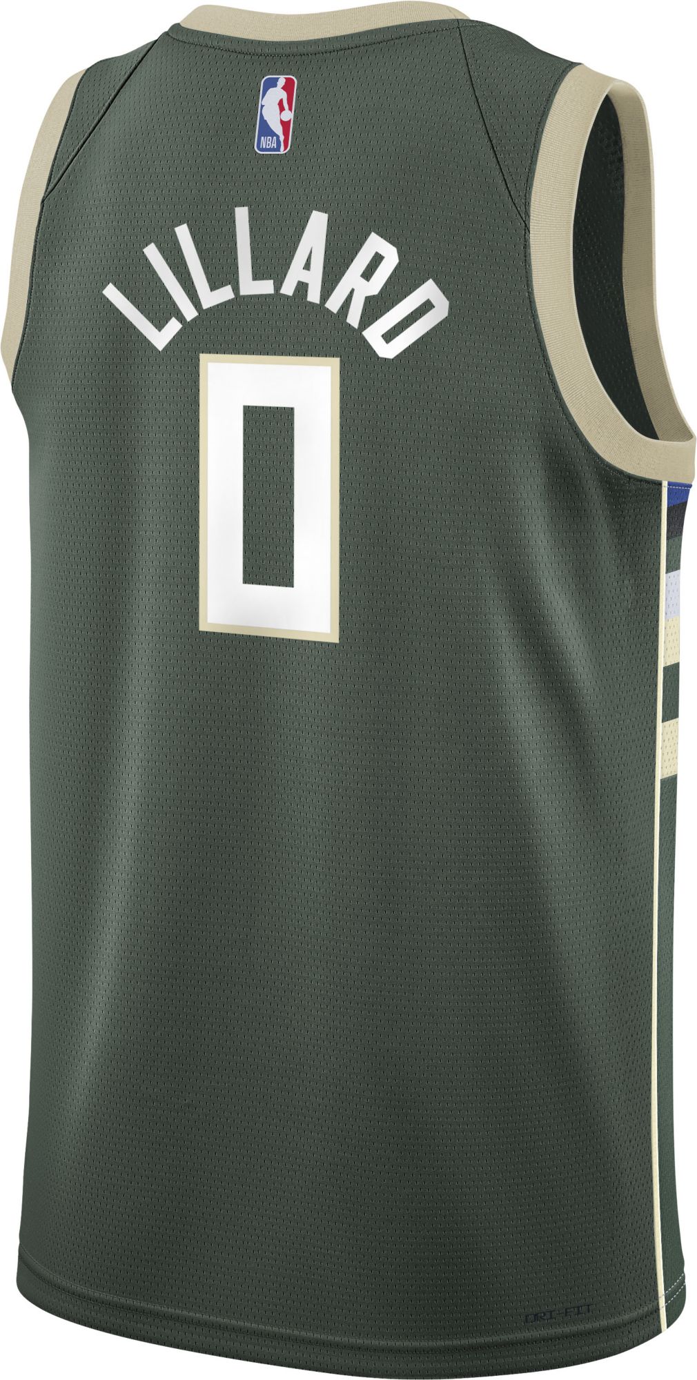 Nike Youth Green Milwaukee Bucks Damian Lillard #0 Swingman Icon Jersey product image
