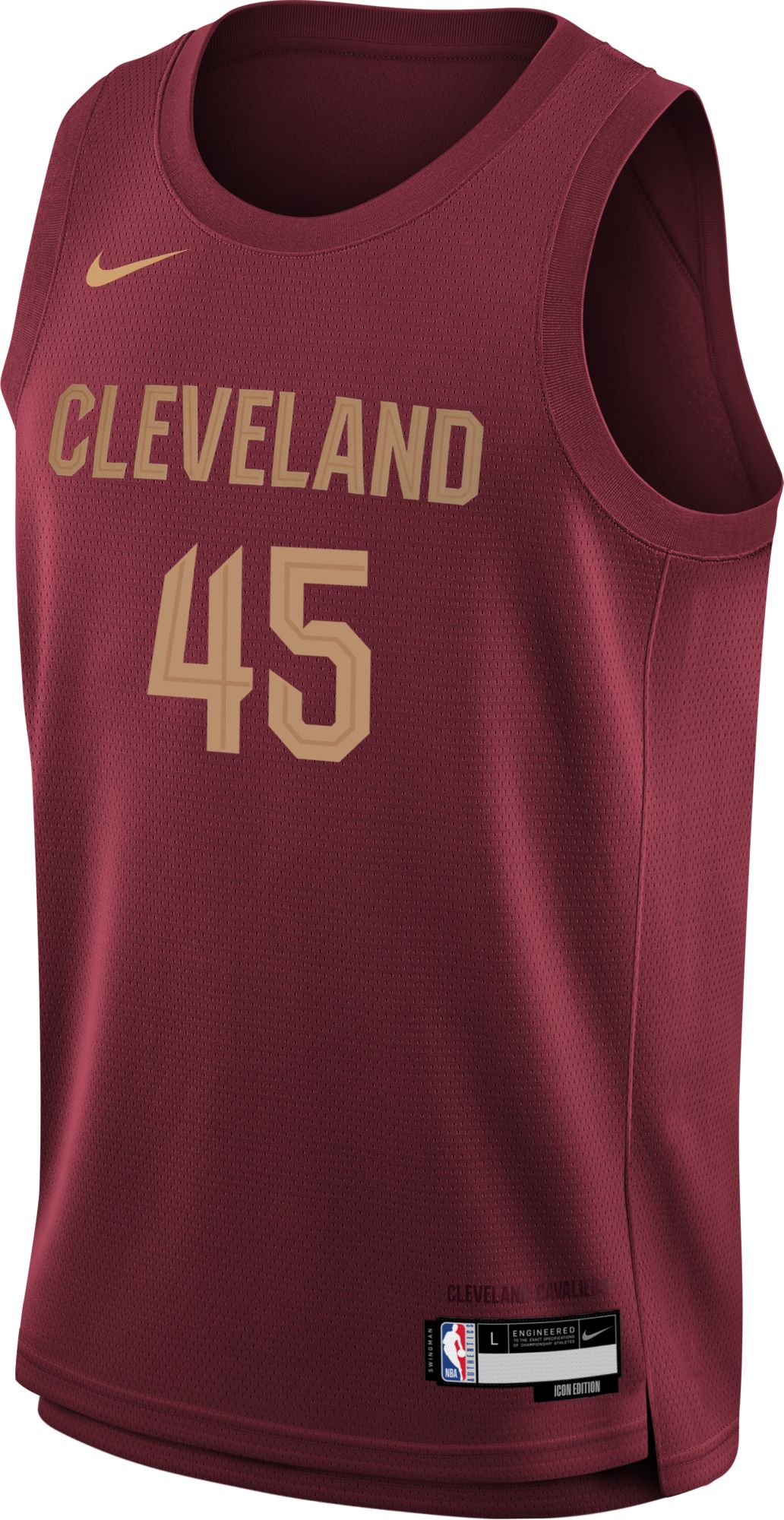 Nike Youth Cleveland Cavaliers Donovan Mitchell #45 Red Swingman Jersey