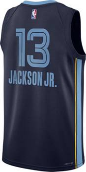 Nike / Men's 2021-22 City Edition Memphis Grizzlies Jaren Jackson Jr #13  Blue Cotton T-Shirt
