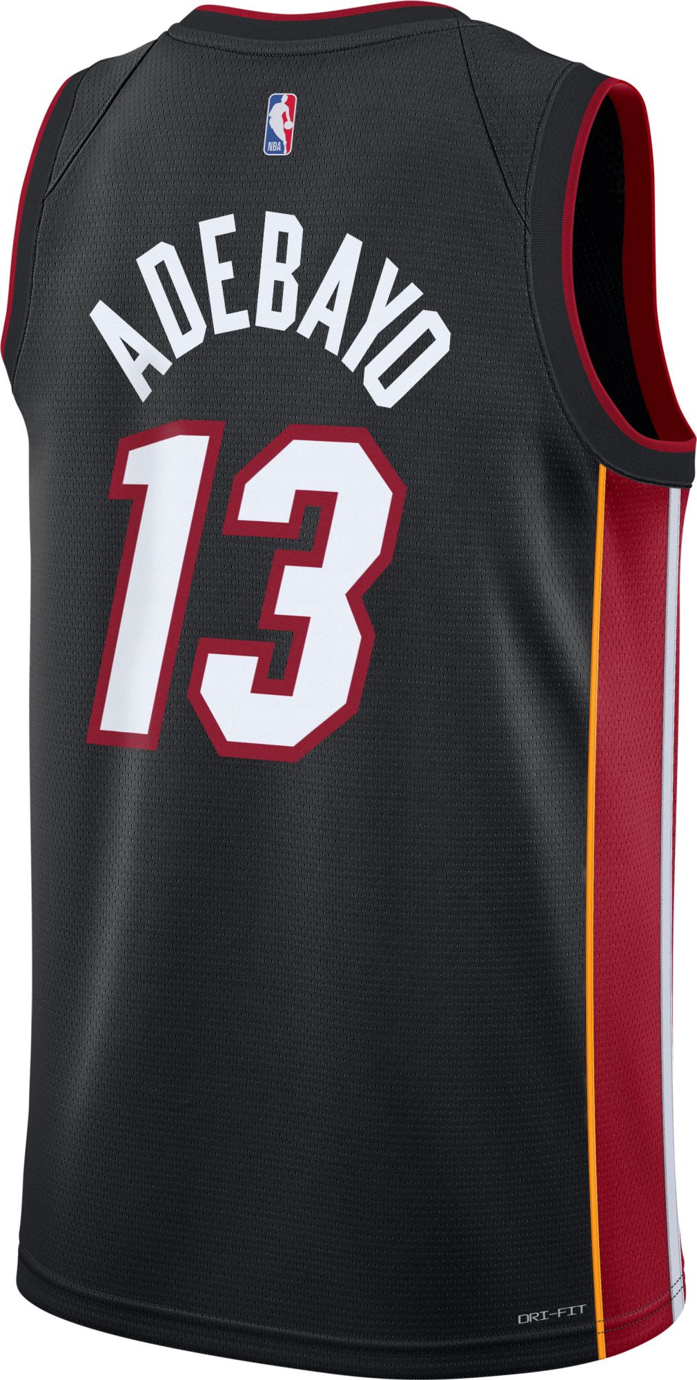 Nike Youth Miami Heat Bam Adebayo #13 Black Swingman Icon Jersey product image