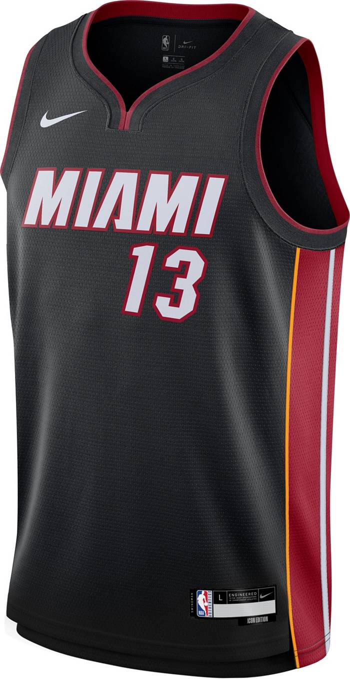 Nike Youth Miami Heat Bam Ado #13 Black Swingman Jersey