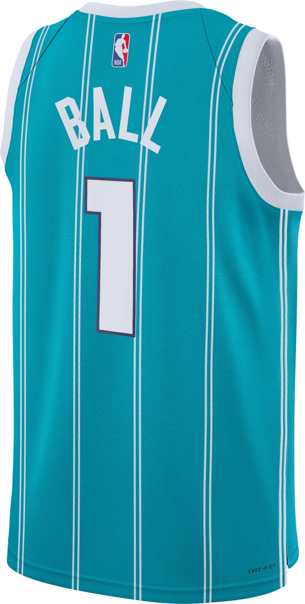 Jordan Youth Charlotte Hornets Lamelo Ball #1 Teal Swingman Icon Jersey product image