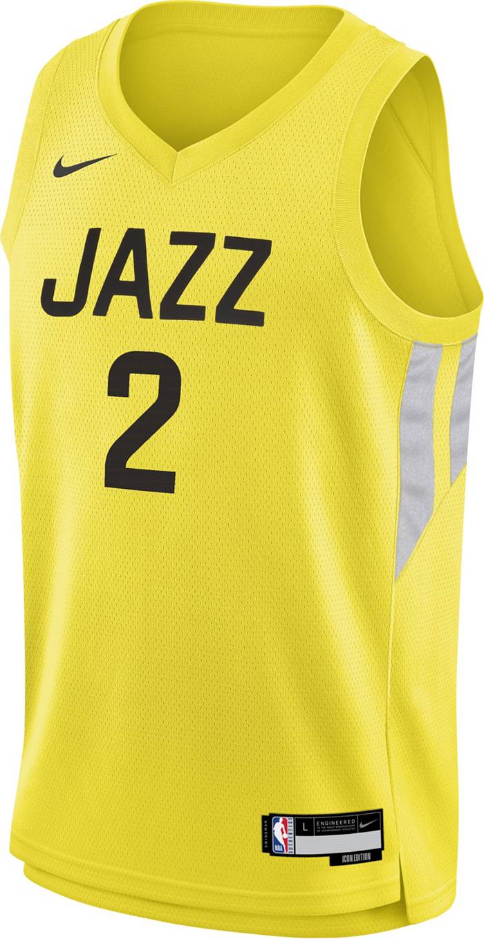 yellow utah jazz jersey