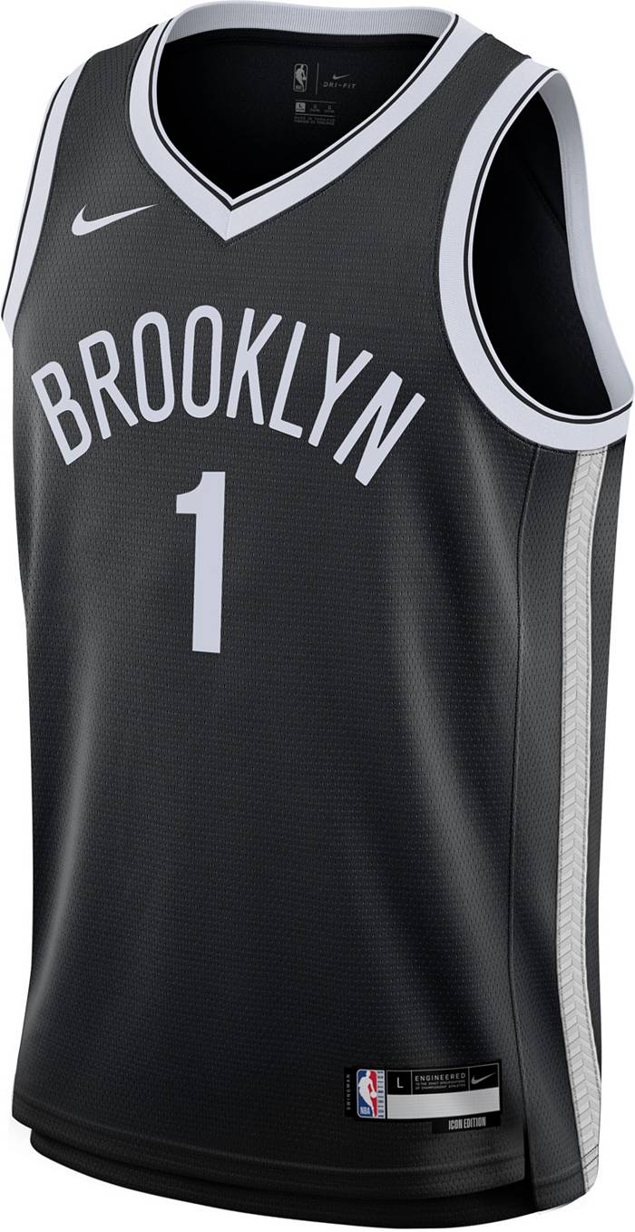 High Quality】Men's New Original NBA Brooklyn Nets #1 Mikal Bridges 2022-23 City  Edition White Jersey Swingman Heat-pressed