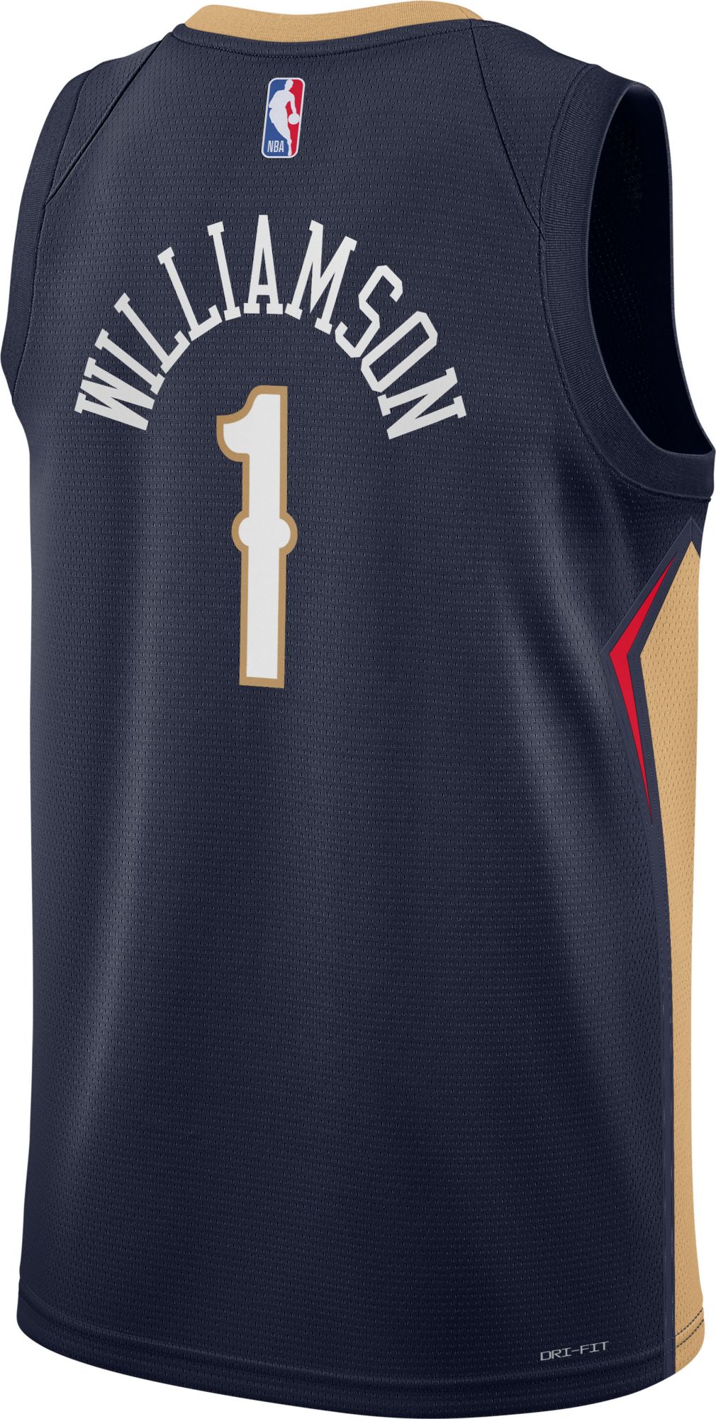 Nike Youth New Orleans Pelicans Zion Williamson #1 Navy Swingman Icon Jersey product image