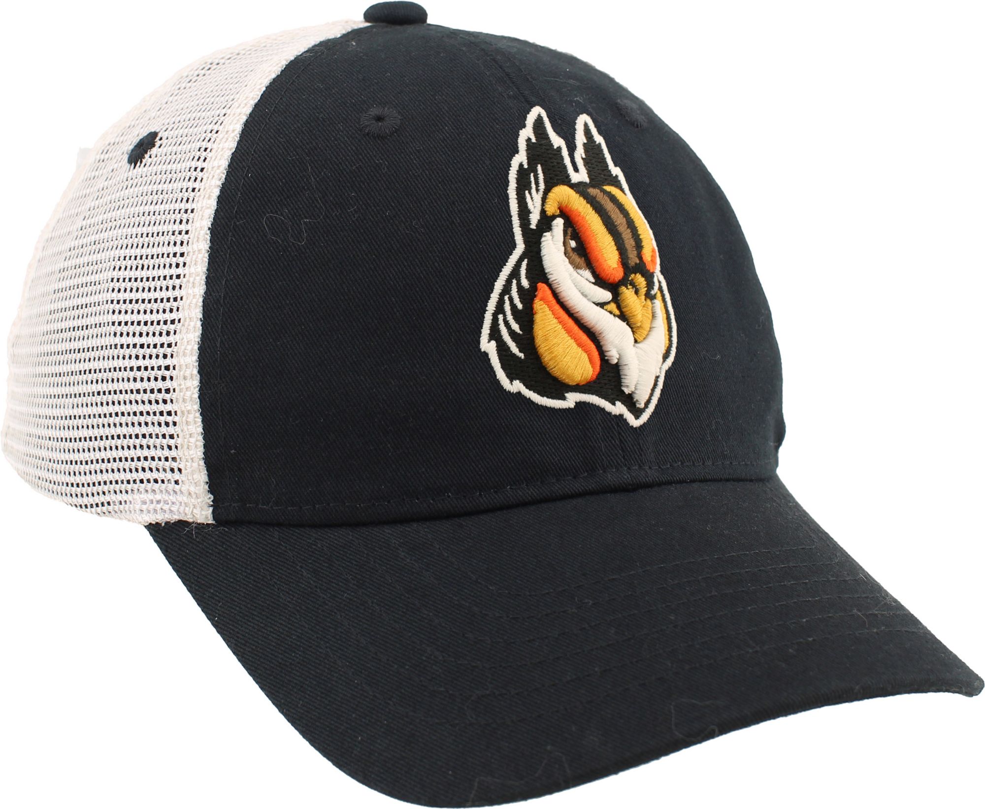 Zephyr Adult Schaumburg Boomers Black and Stone Frontier League Adjustable Trucker Hat product image