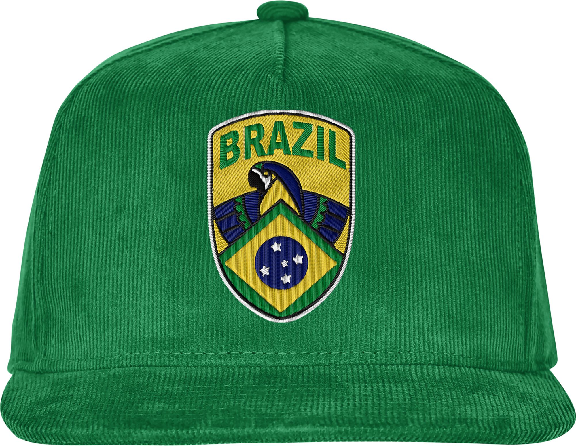 Outerstuff Adult Brazil 2026 Green Adjustable Snapback Hat product image
