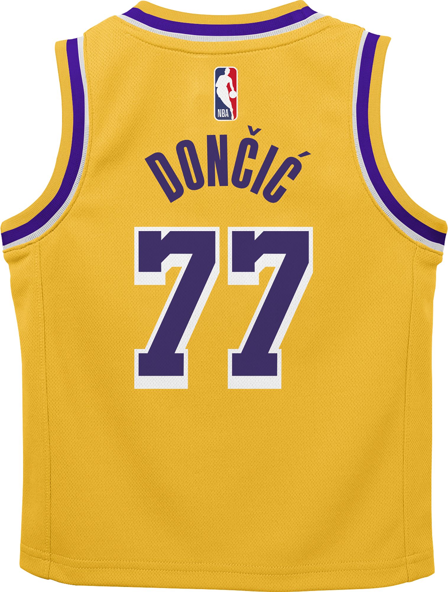 Nike Toddler Los Angeles Lakers Luka Doncic #77 Yellow Swingman Icon Jersey product image
