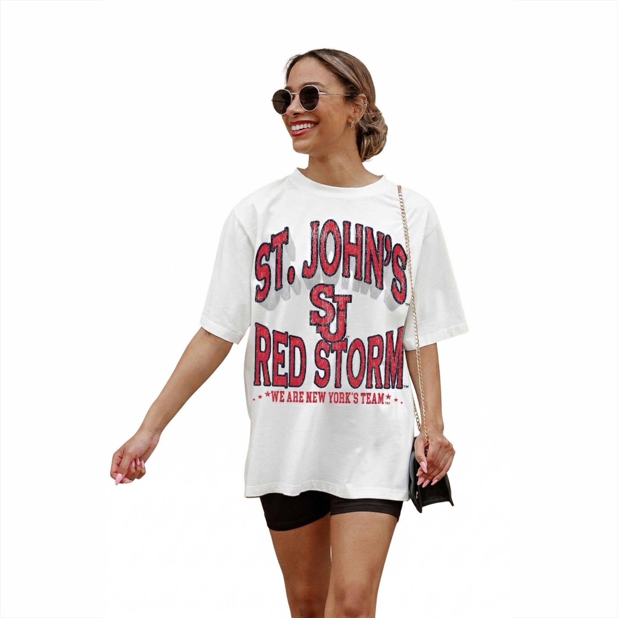 Gameday Couture Women's St. John's Red Storm Ivory Oversized T-Shirt product image