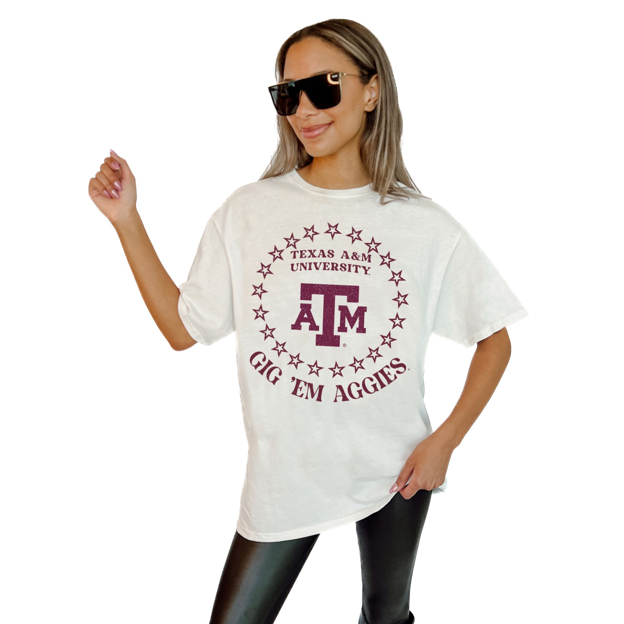 Gameday Couture Women's Texas A&M Aggies "Gig 'Em Aggies" White T-Shirt product image