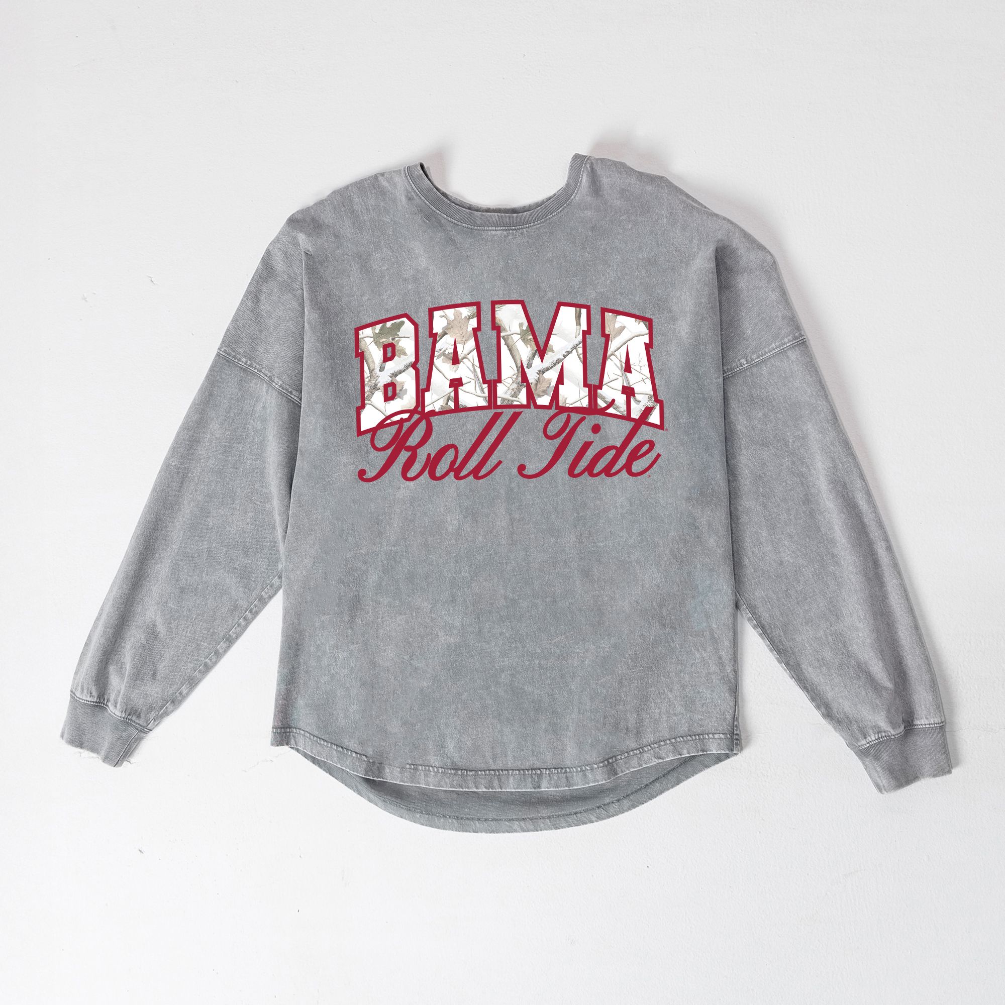 Gameday Couture Women's Alabama Crimson Tide Grey Camo Fill Long Sleeve Shirt product image