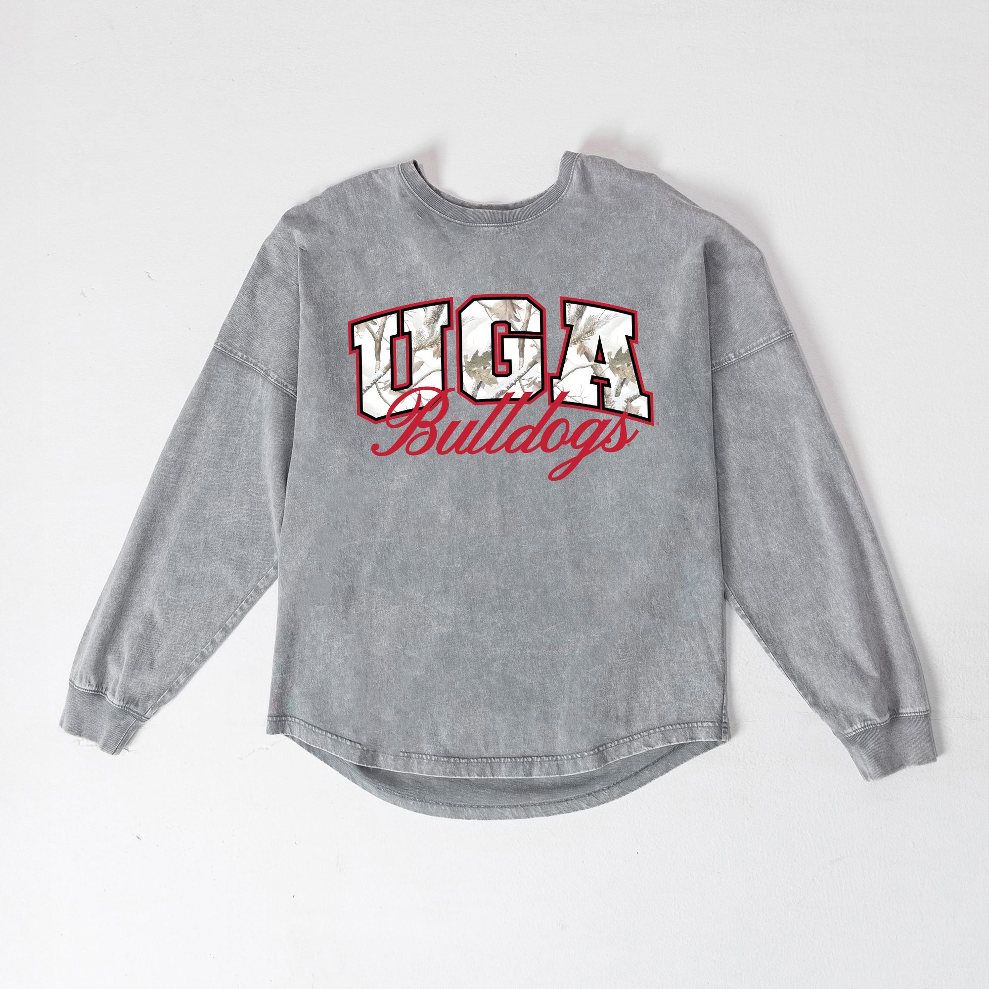 Gameday Couture Women's Georgia Bulldogs Grey Camo Fill Long Sleeve Shirt product image