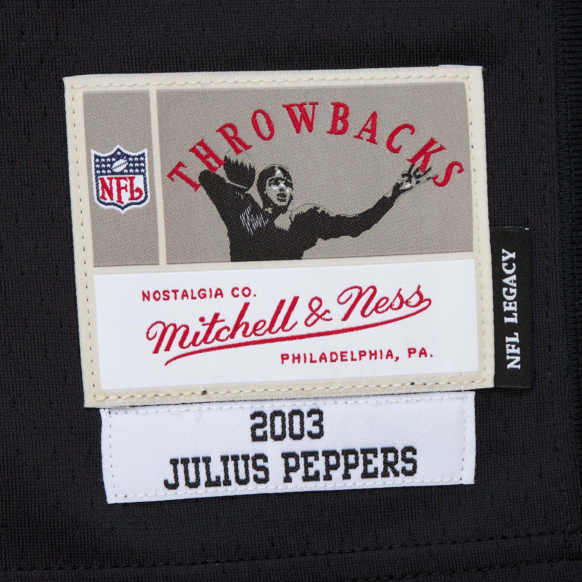 Mitchell & Ness Men's Carolina Panthers Julius Peppers #90 2003 Black Throwback Jersey product image