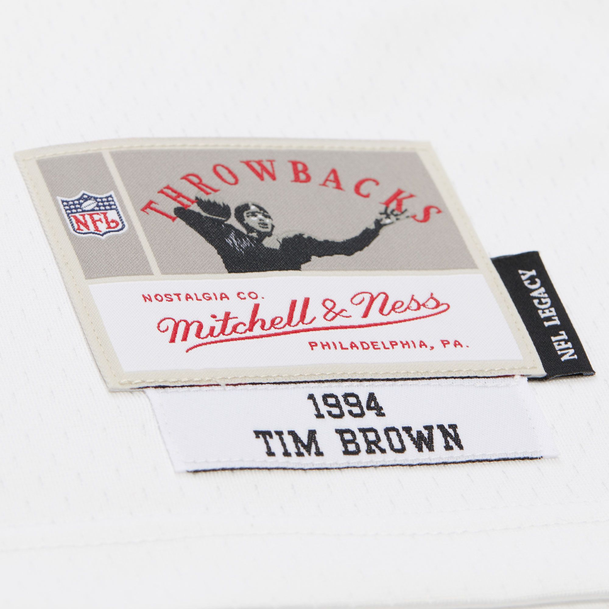 Mitchell & Ness Men's Las Vegas Raiders Tim Brown #81 White 1994 Replica Football Jersey product image