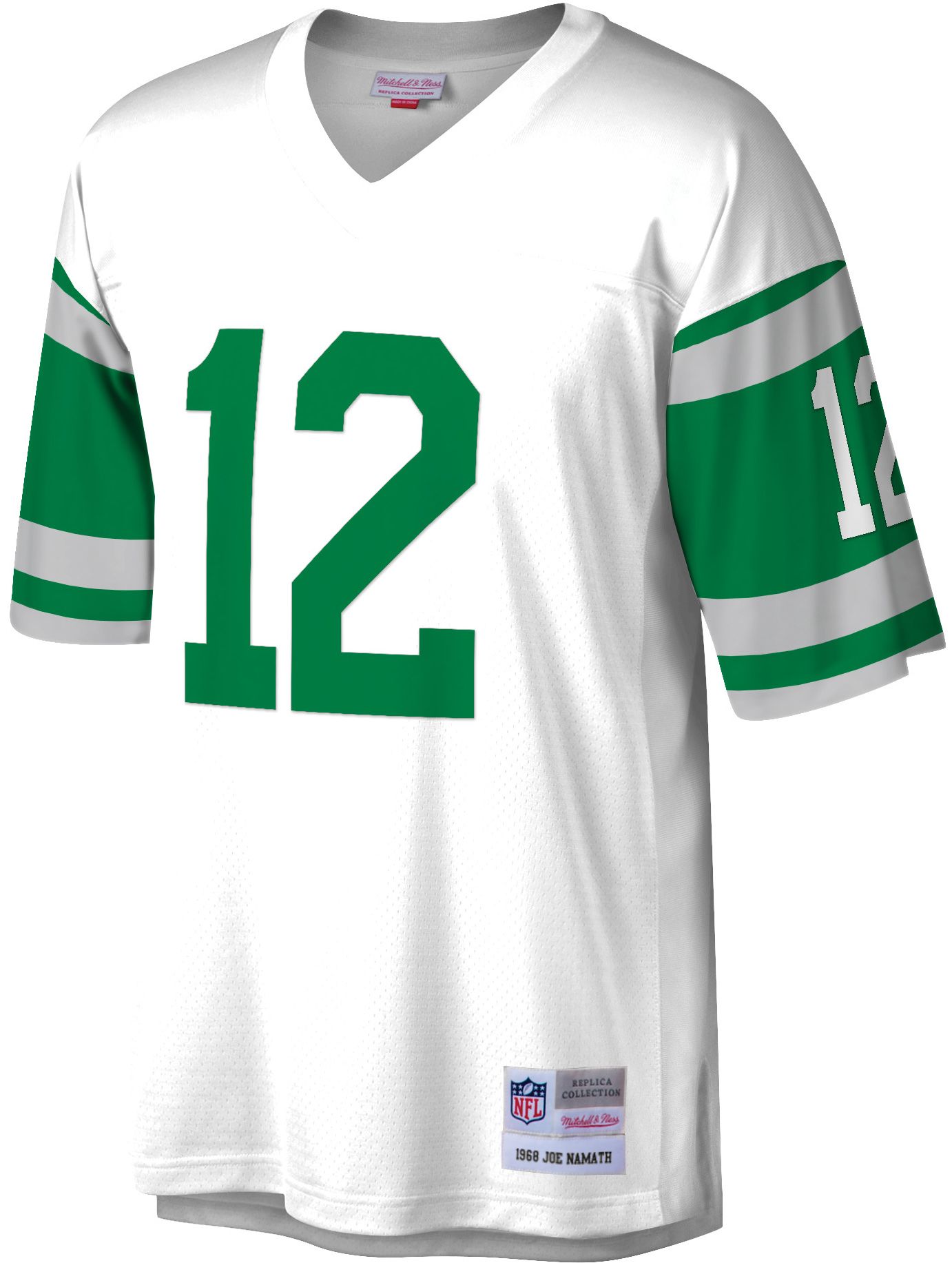 Mitchell & Ness Men's New York Jets Joe Namath #12 White 1968 Throwback Jersey