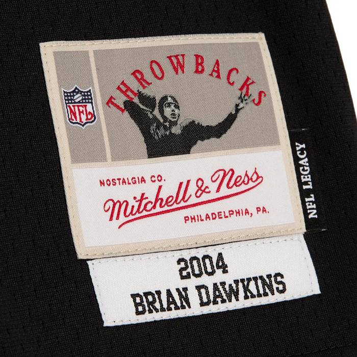 Mitchell & Ness Men's Brian Dawkins Black Philadelphia Eagles Legacy Replica Jersey