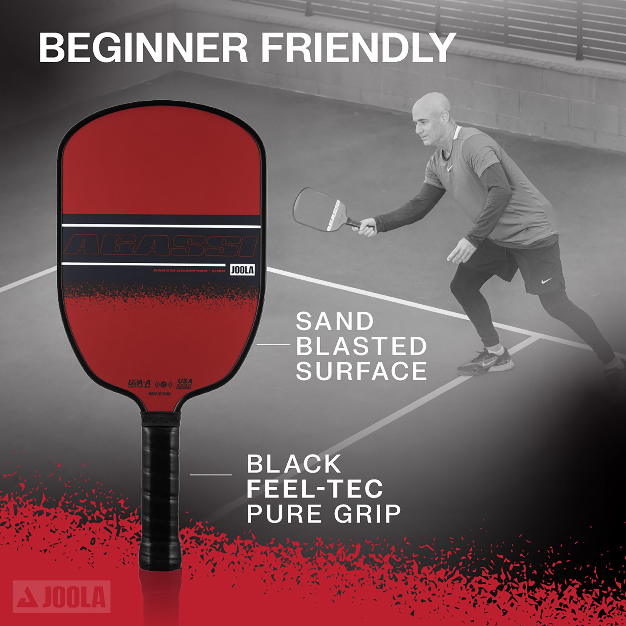 JOOLA Agassi Champion 12mm Pickleball Paddle product image