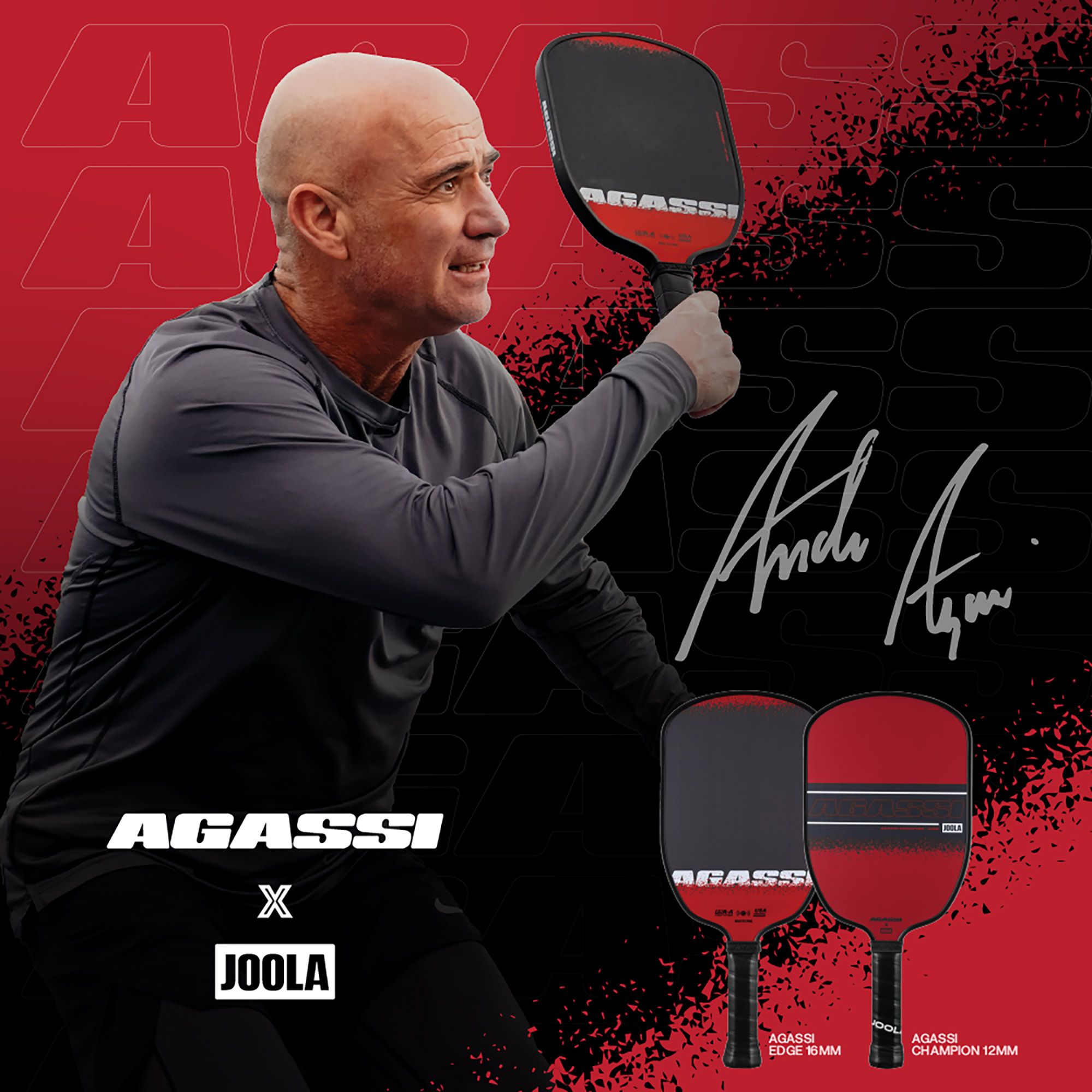JOOLA Agassi Champion 12mm Pickleball Paddle product image