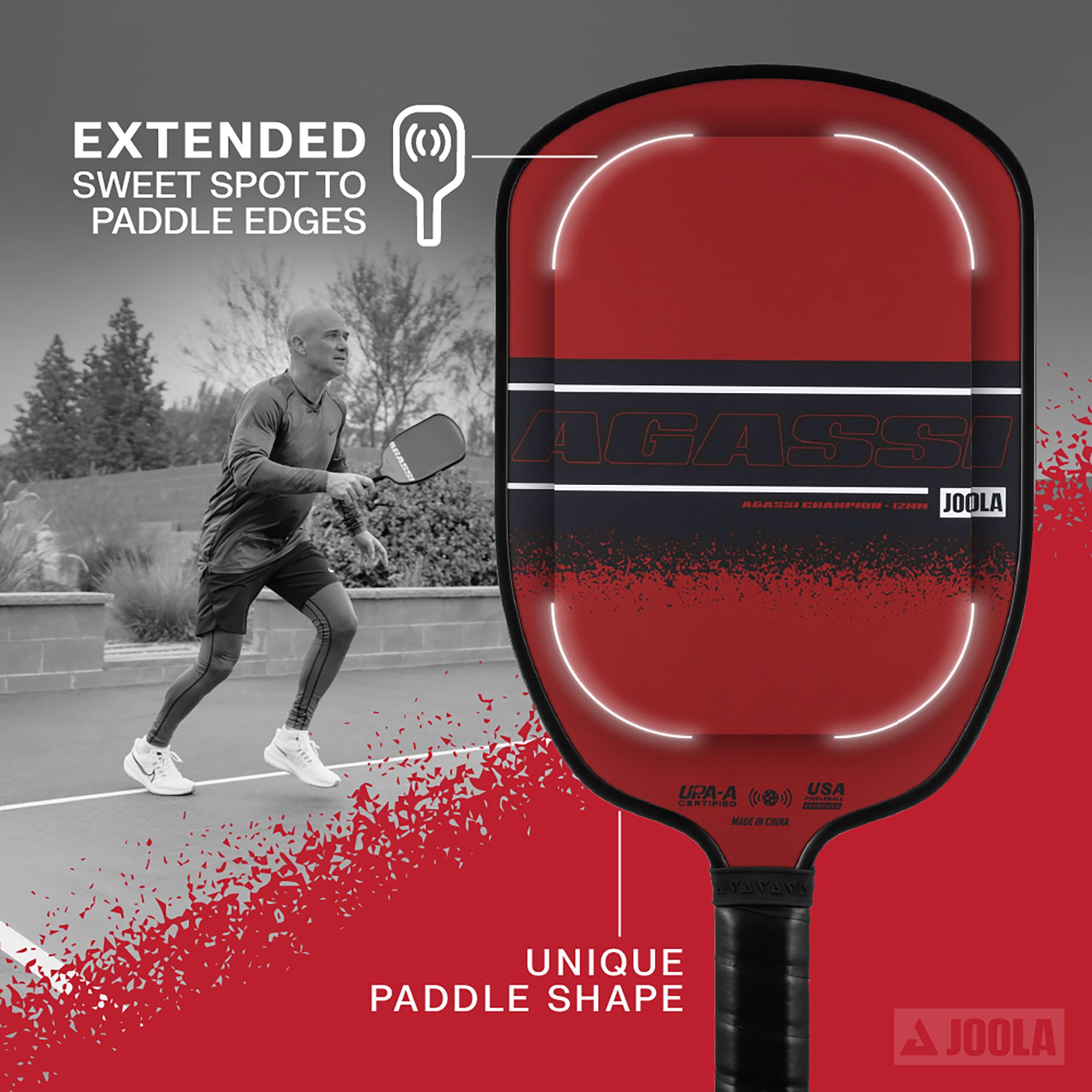 JOOLA Agassi Champion 12mm Pickleball Paddle product image