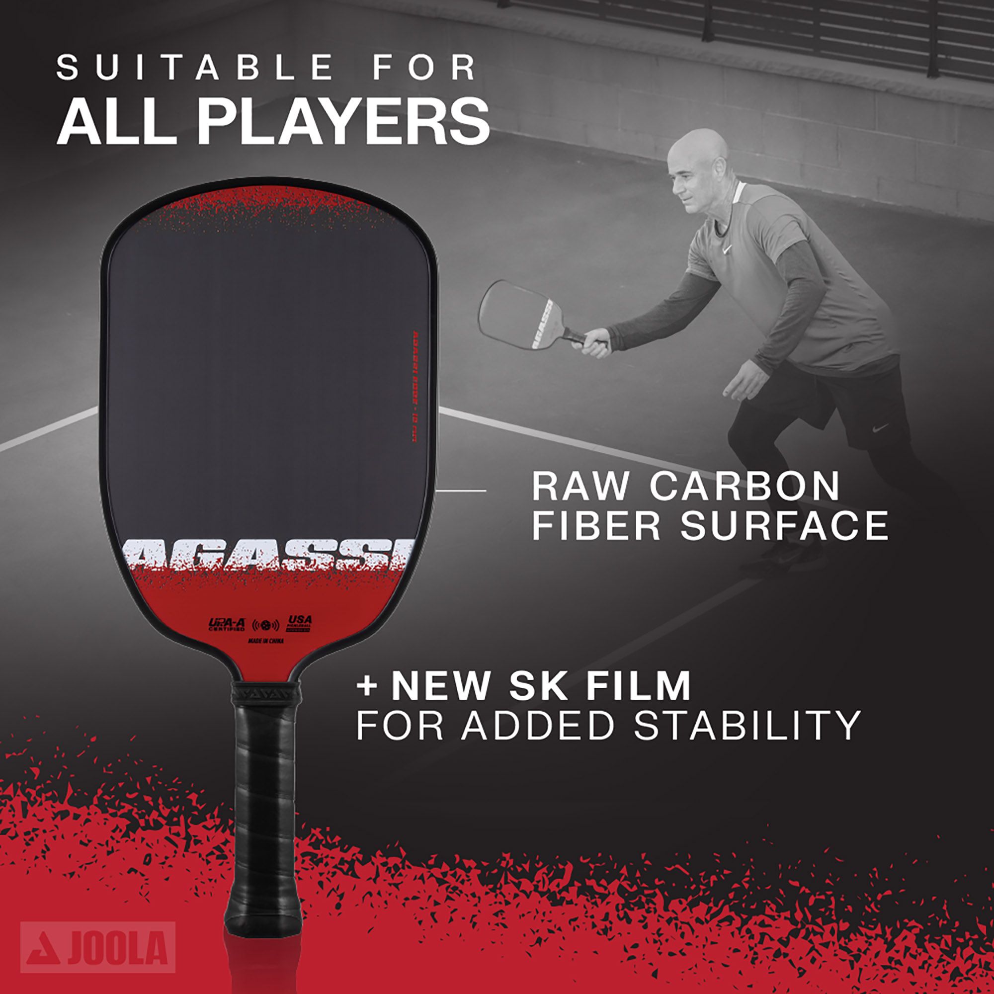 JOOLA Agassi Edge 16mm Pickleball Paddle product image