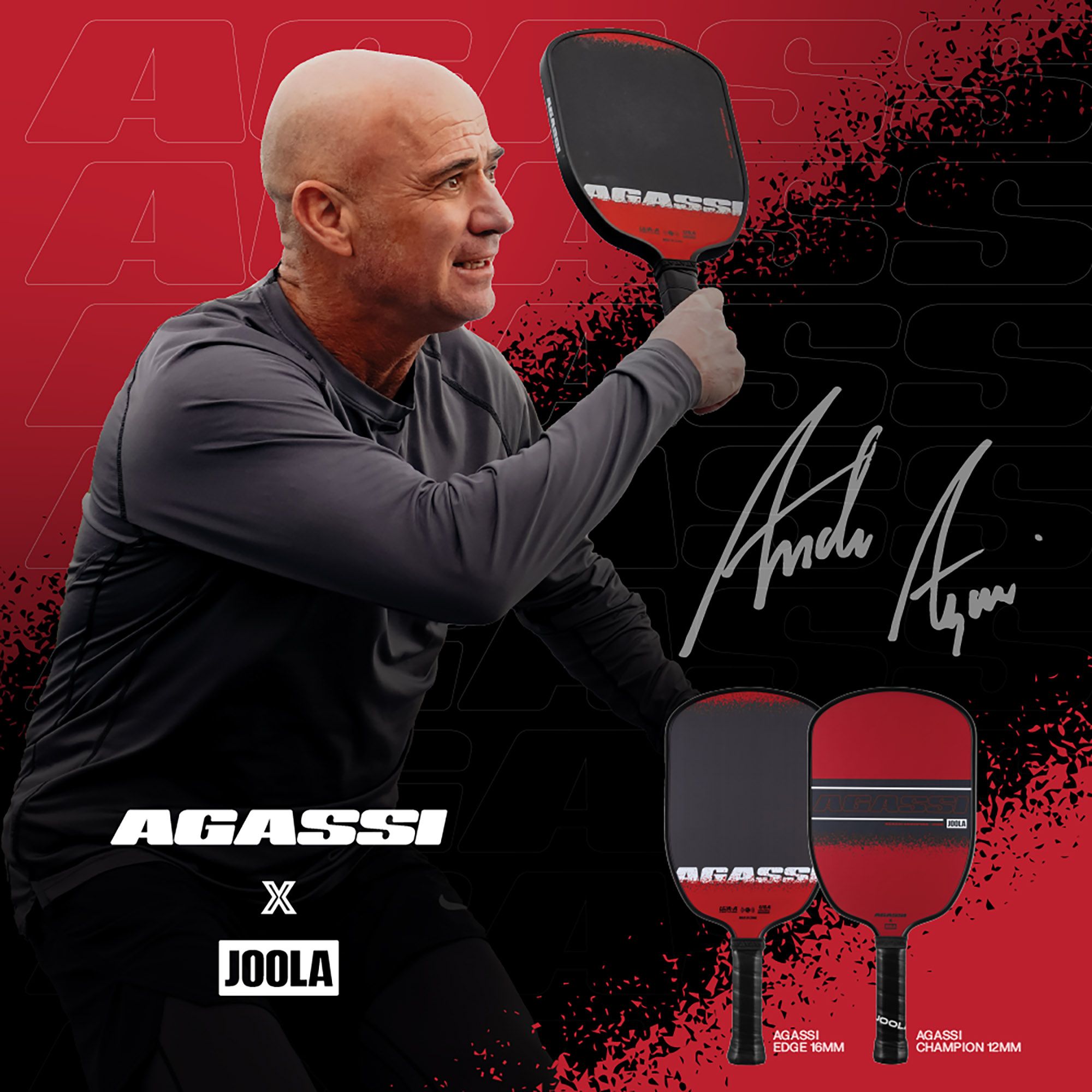 JOOLA Agassi Edge 16mm Pickleball Paddle product image