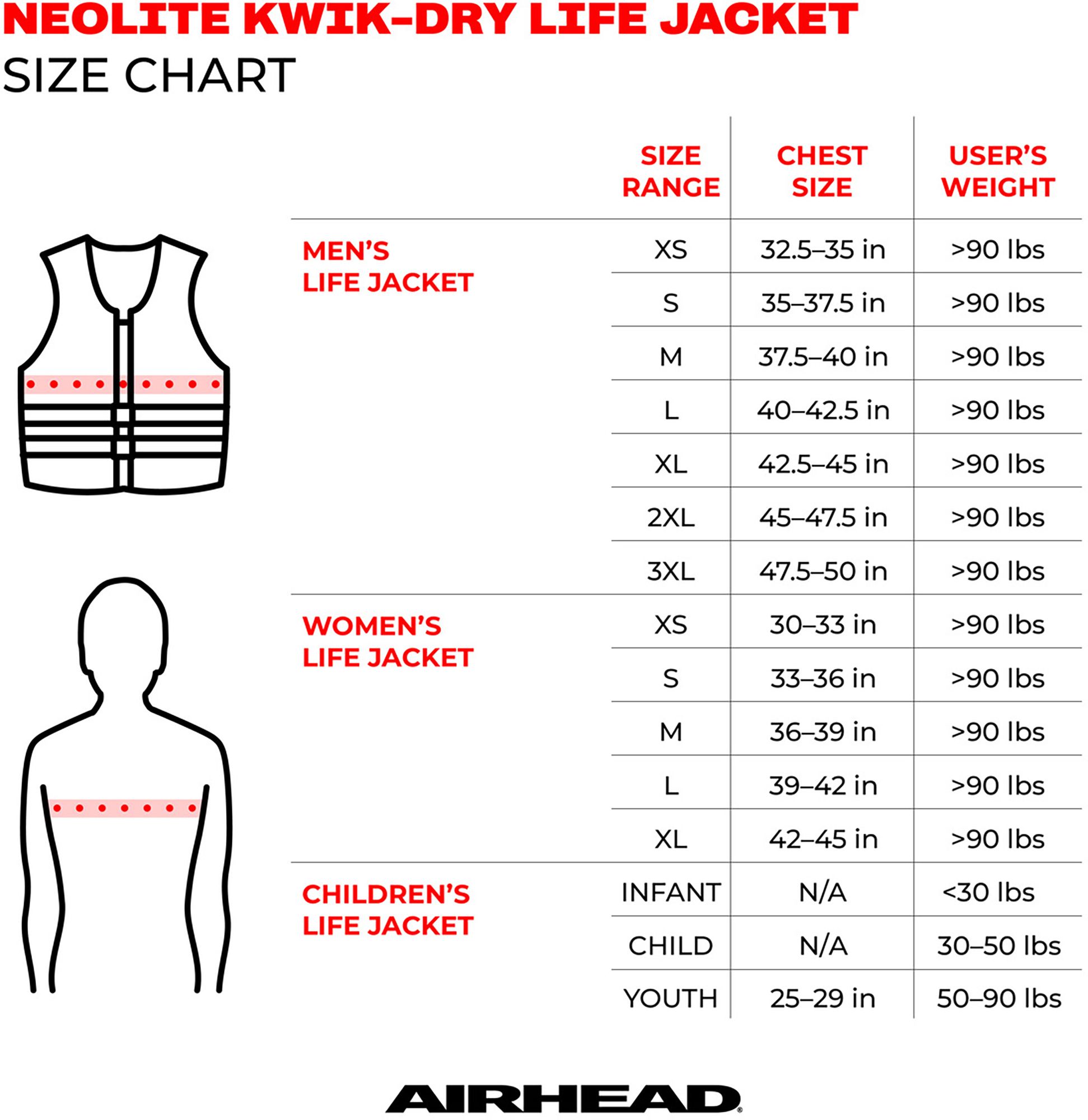 Airhead Child Gnar Neolite Kwik-Dry Life Vest product image